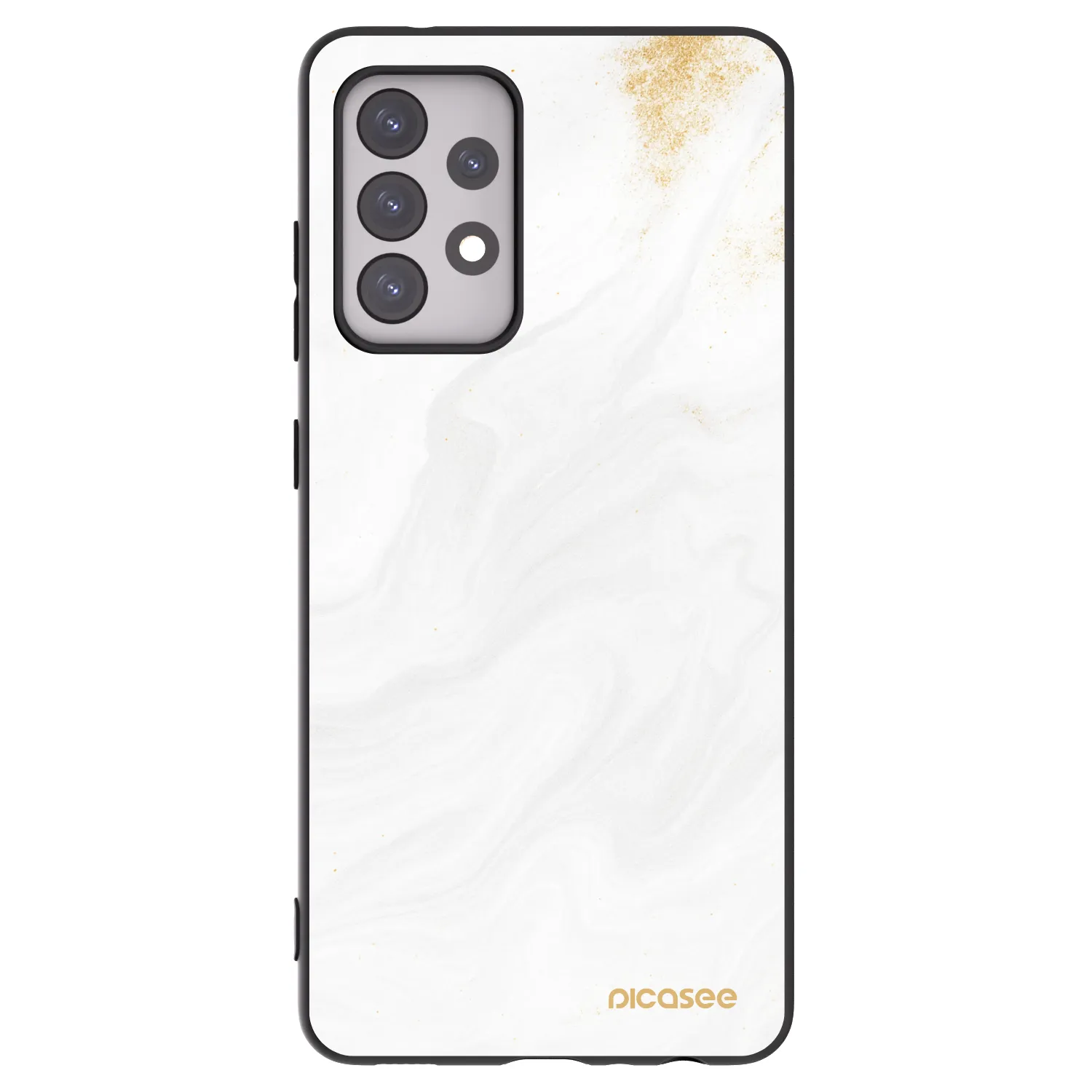Picasee crna silikonska maskica za Samsung Galaxy A52s 5G A528B - White