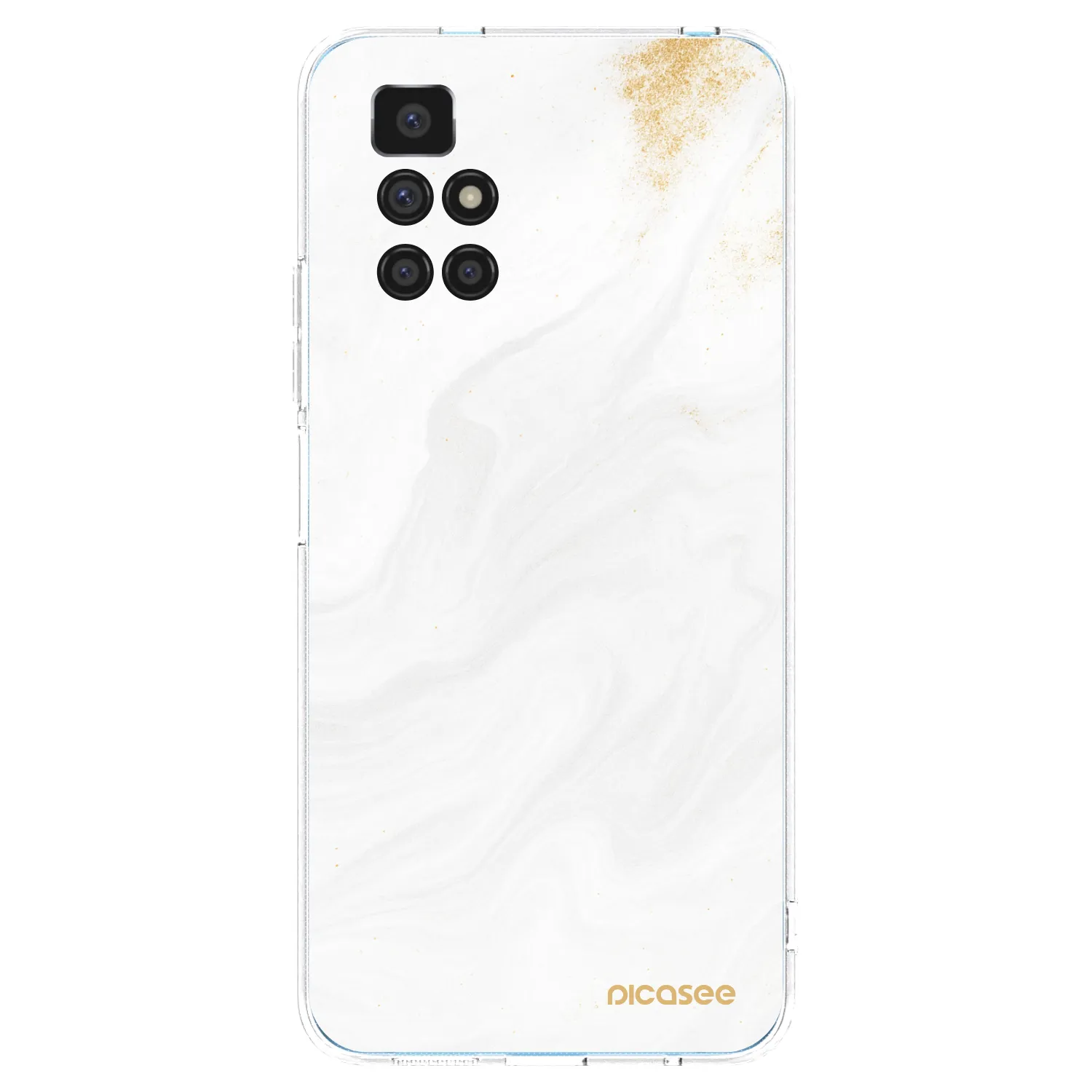Picasee silikonska prozirna maskica za Xiaomi Redmi 10 - White