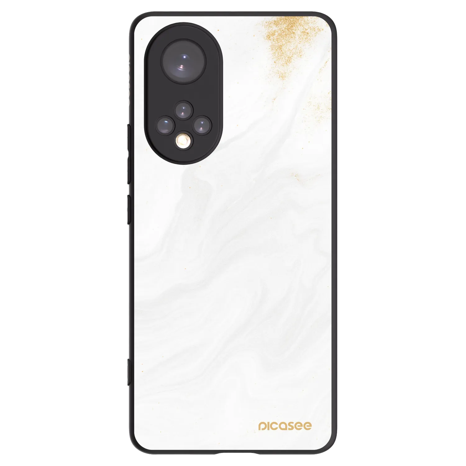 Picasee crna silikonska maskica za Honor 50 5G - White