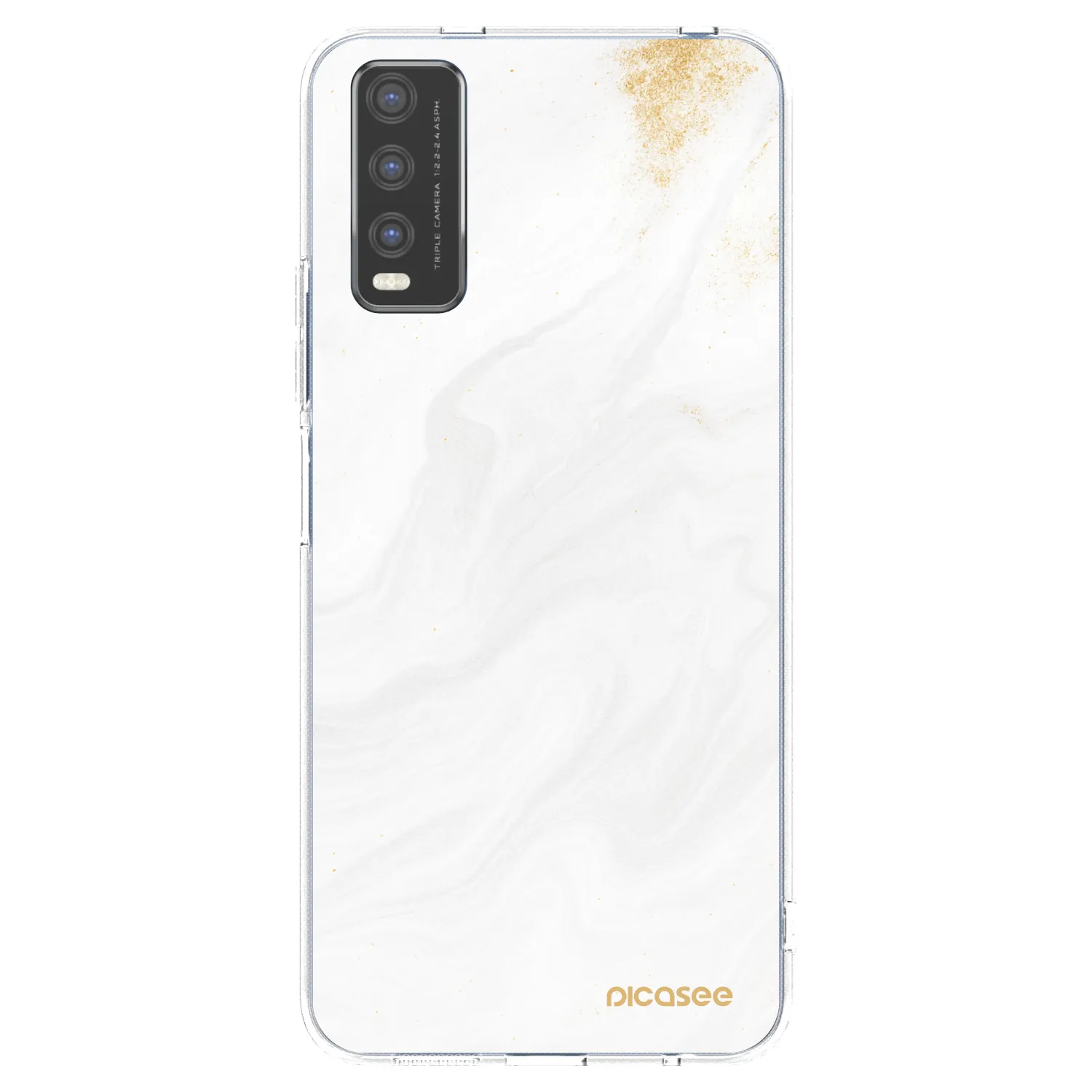 Picasee silikonska prozirna maskica za Vivo Y20s - White