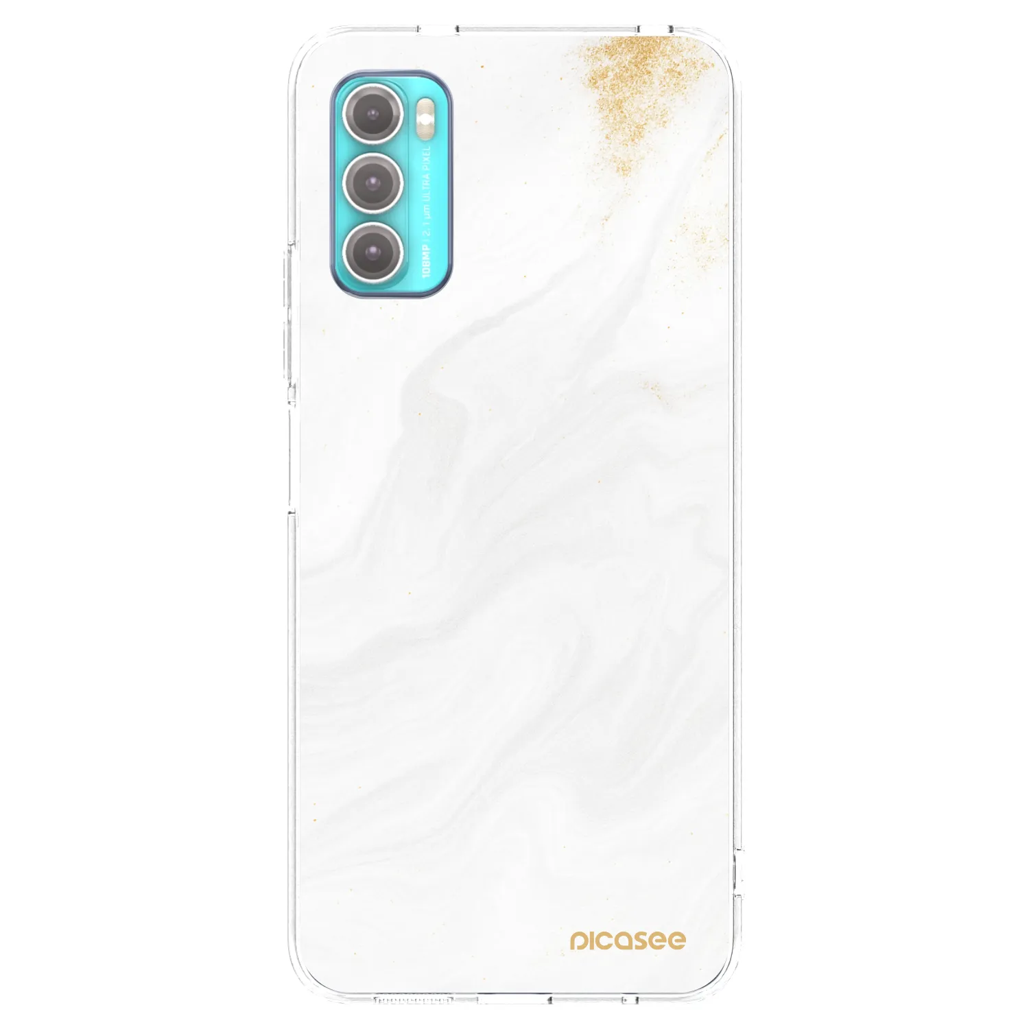 Picasee silikonska prozirna maskica za Motorola Moto G60 - White