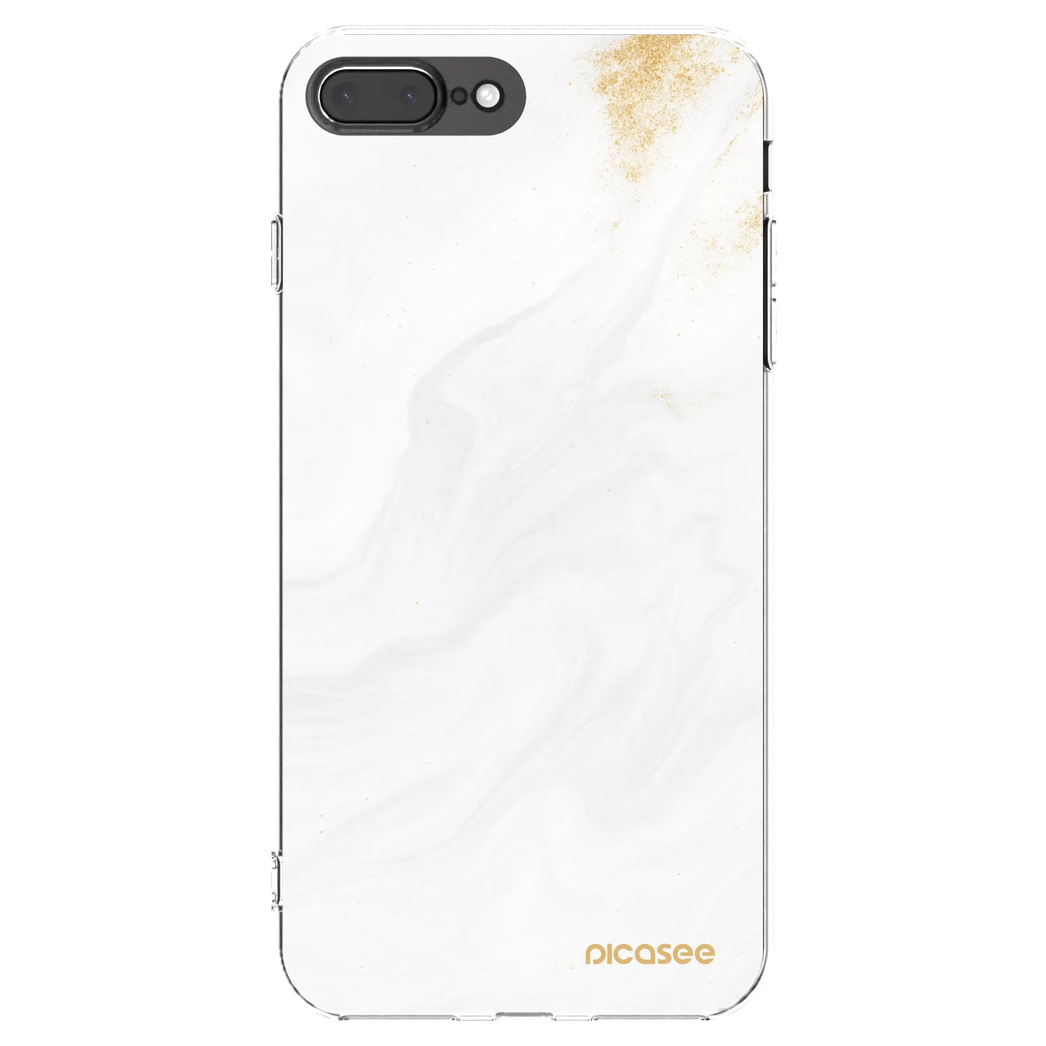 Picasee silikonska prozirna maskica za Apple iPhone 7 Plus - White