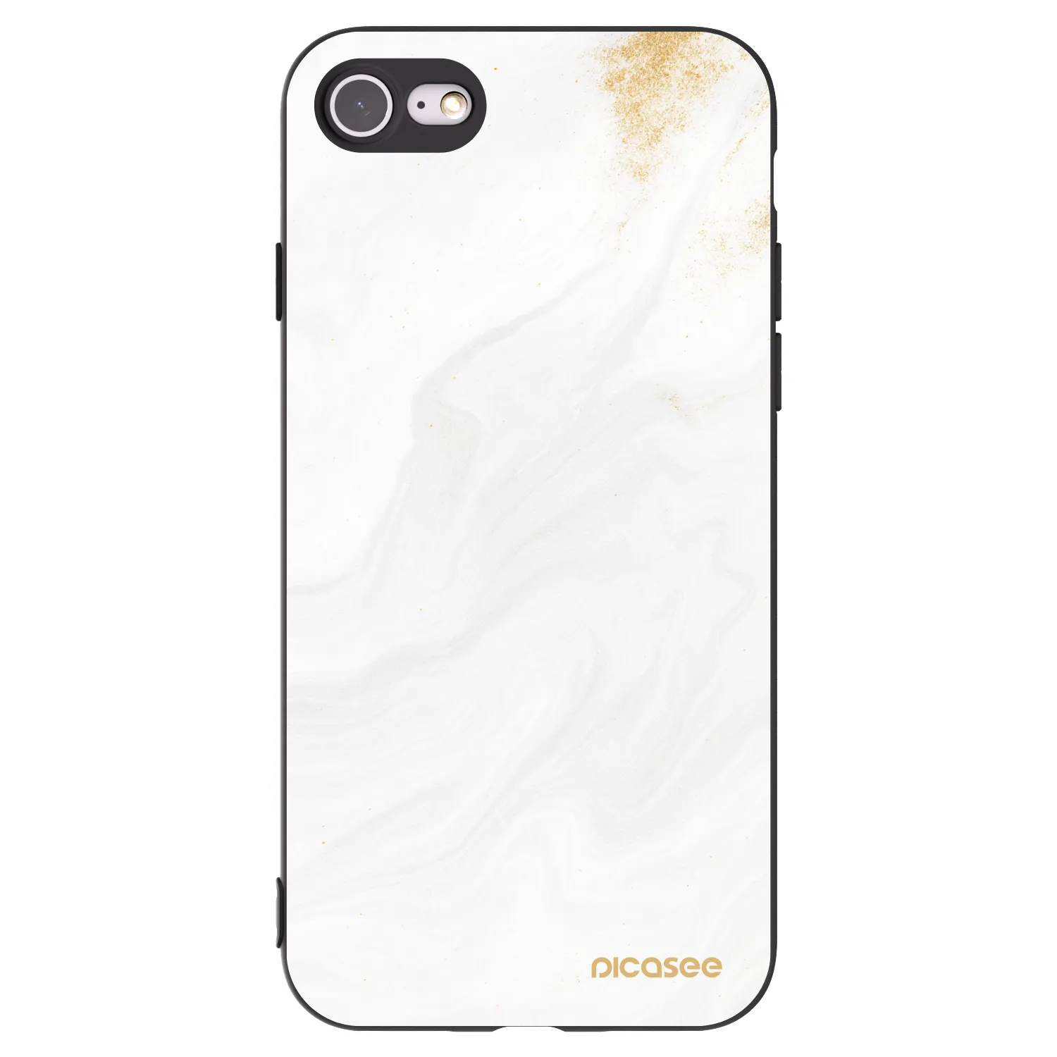 Picasee crna silikonska maskica za Apple iPhone SE 2022 - White