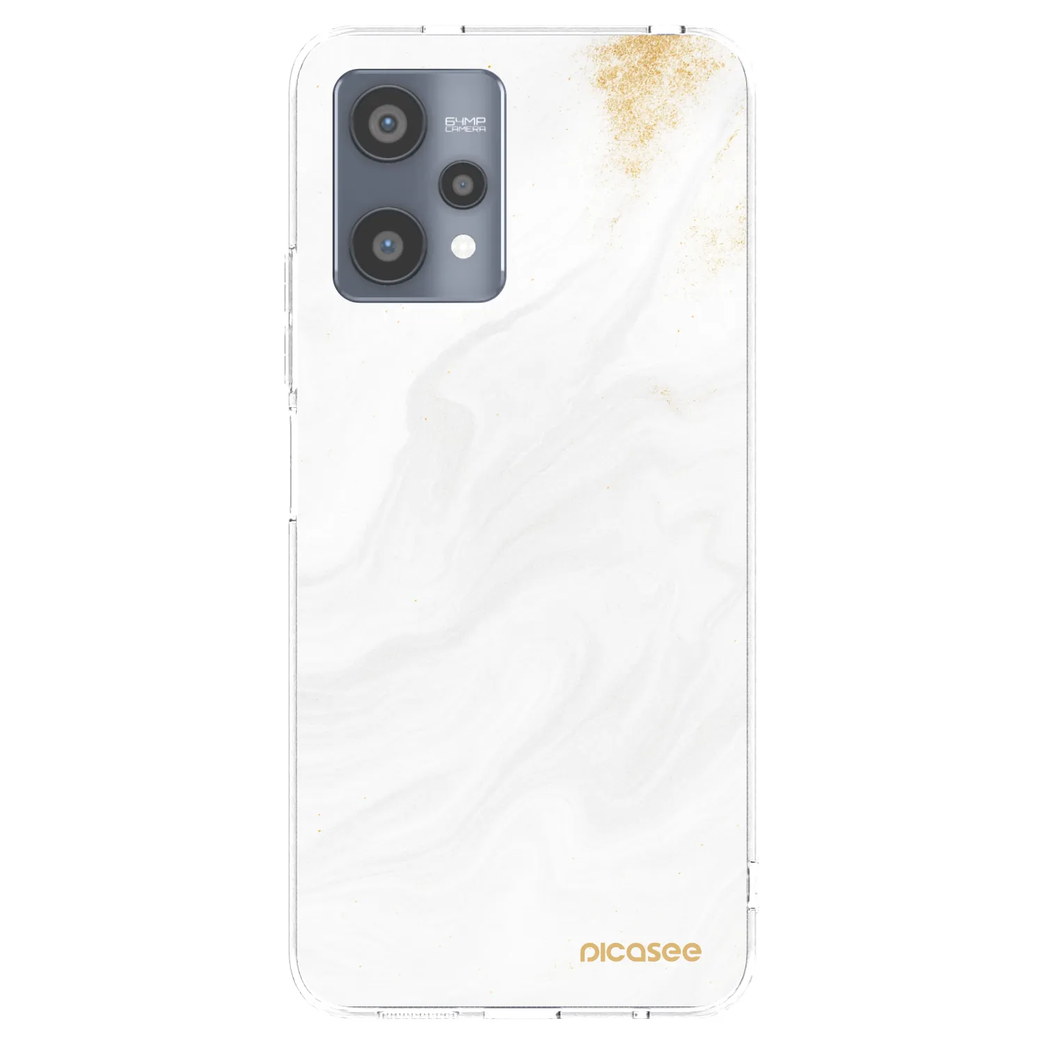 Picasee silikonska prozirna maskica za Realme 9 Pro 5G - White