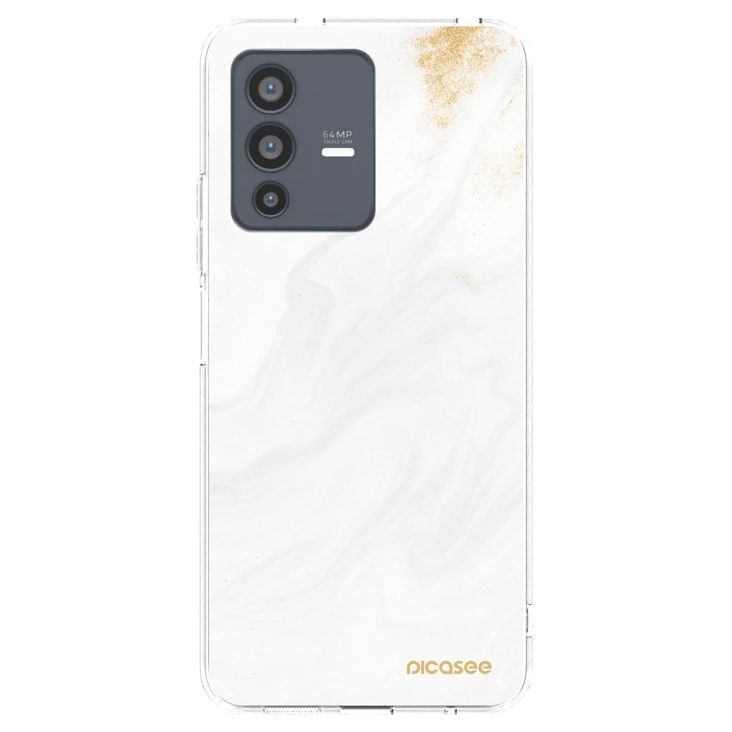 Picasee silikonska prozirna maskica za Vivo V23 5G - White