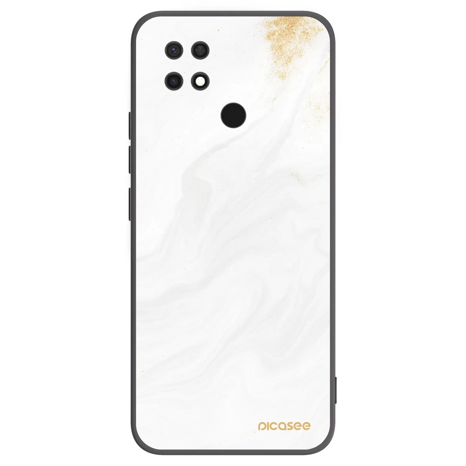 Picasee crna silikonska maskica za Xiaomi Redmi 10C - White