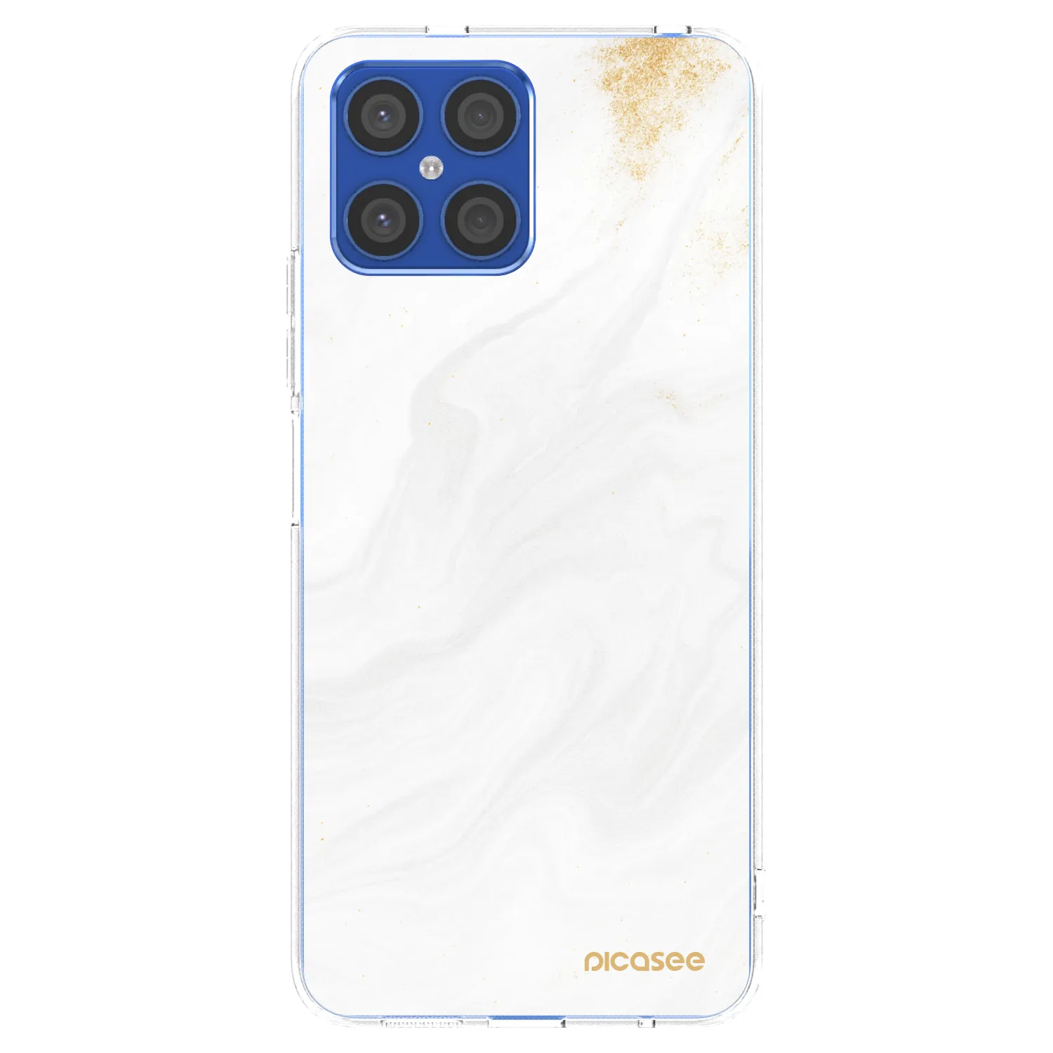 Picasee silikonska prozirna maskica za Honor X8 4G - White