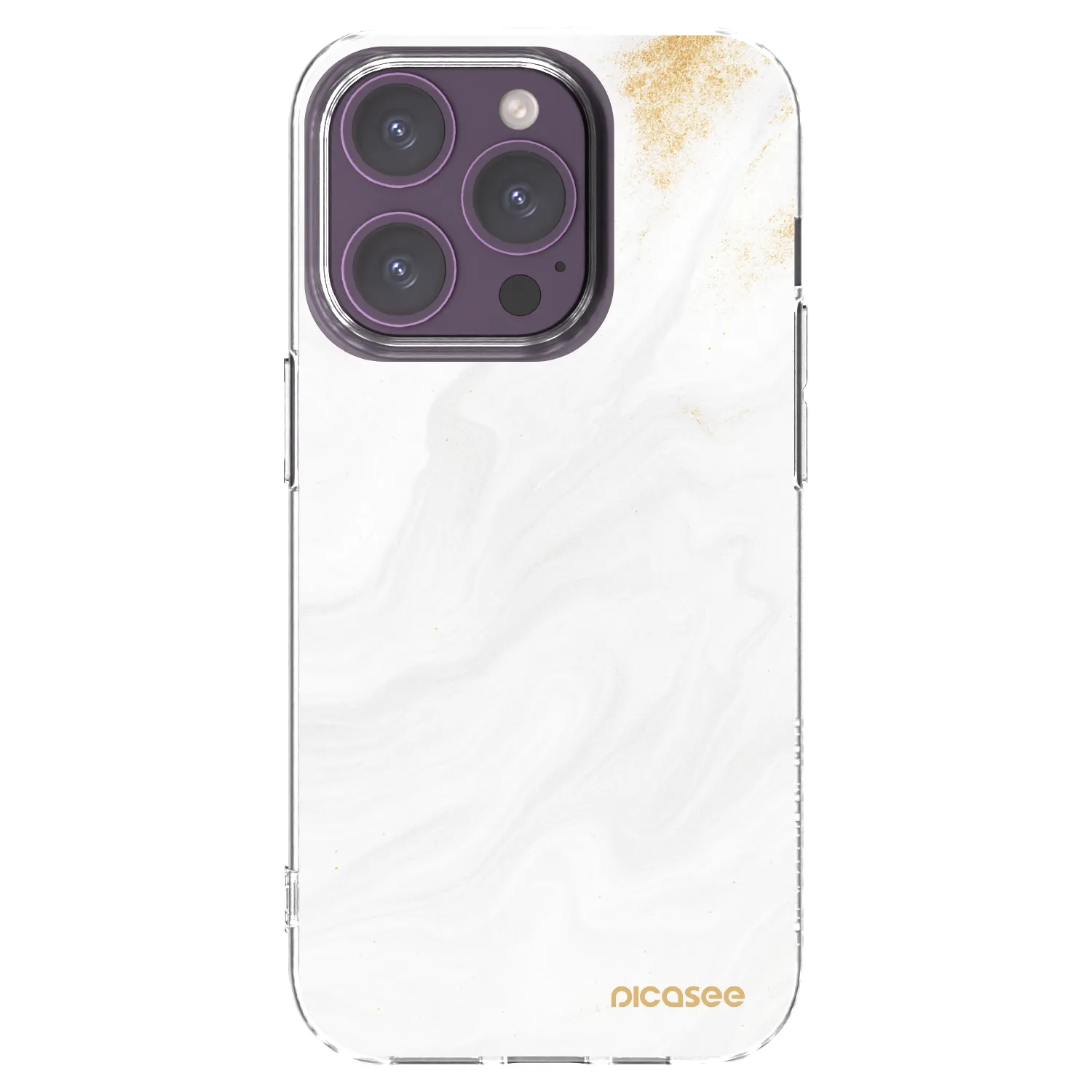 Picasee silikonska prozirna maskica za Apple iPhone 14 Pro - White