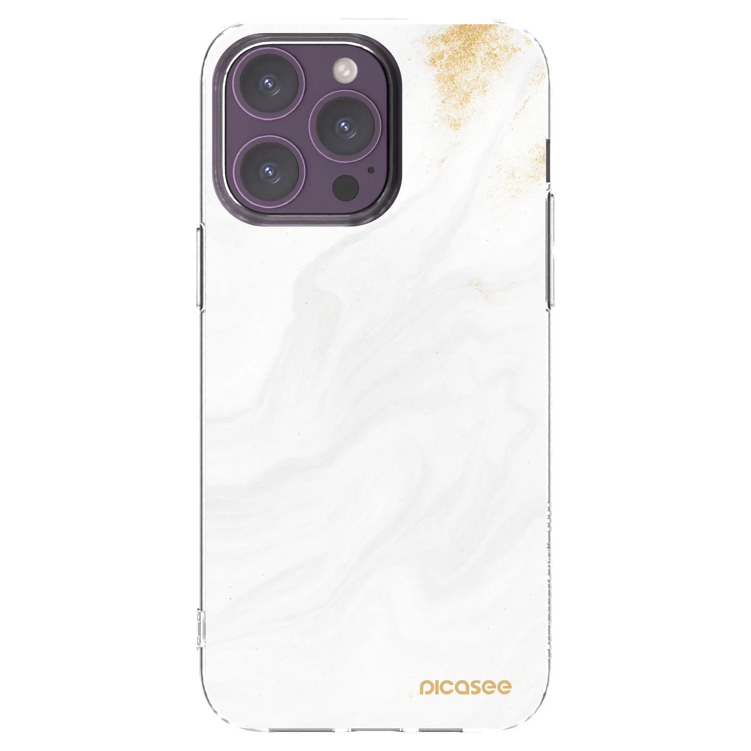 Picasee silikonska prozirna maskica za Apple iPhone 14 Pro Max - White