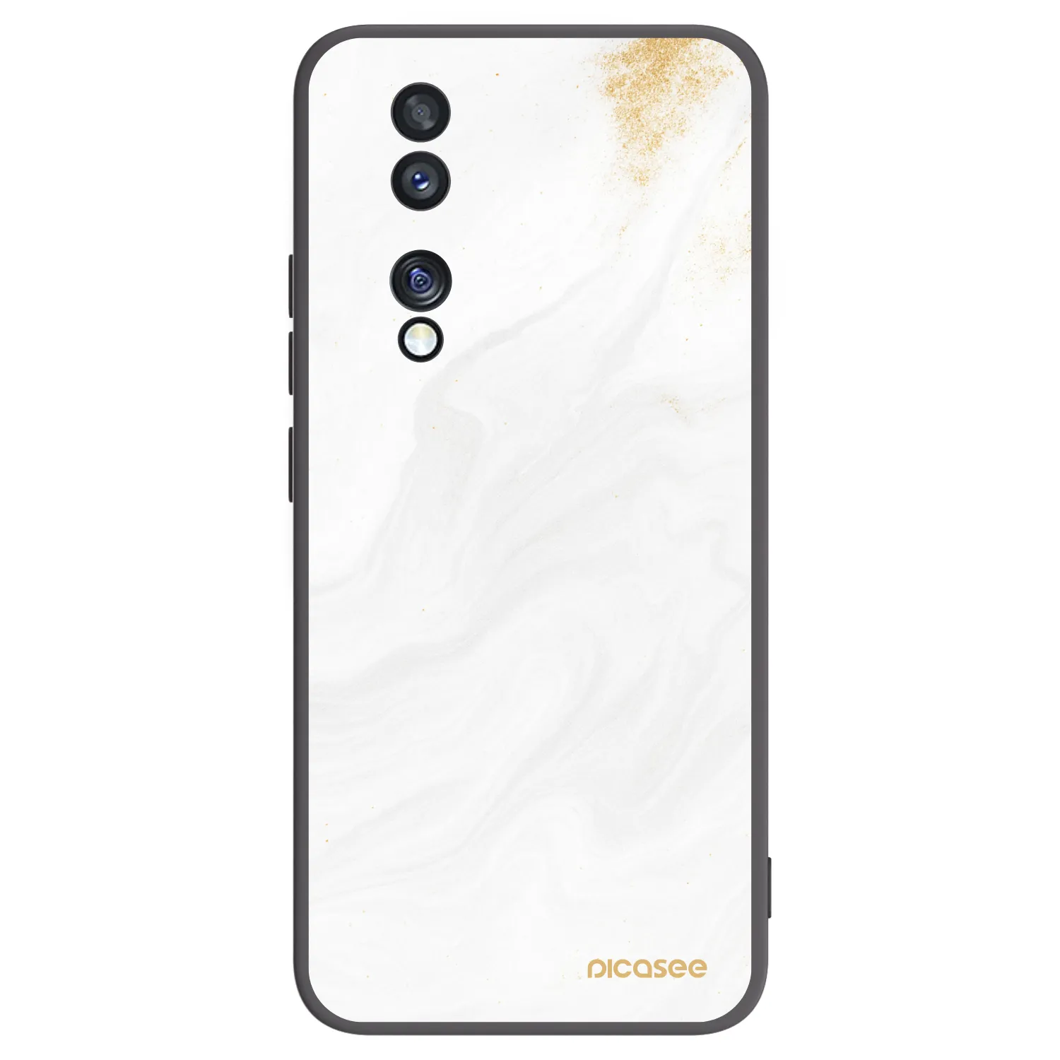 Picasee crna silikonska maskica za Honor 70 - White