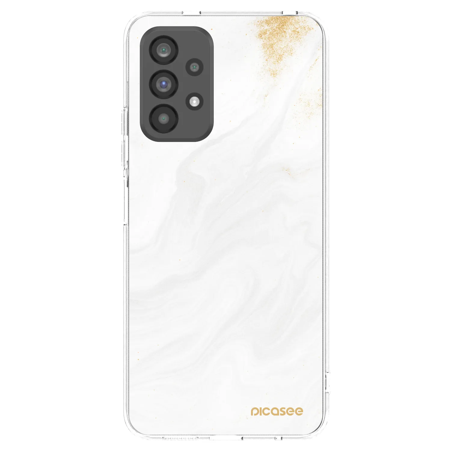 Picasee silikonska prozirna maskica za Samsung Galaxy A73 5G - White