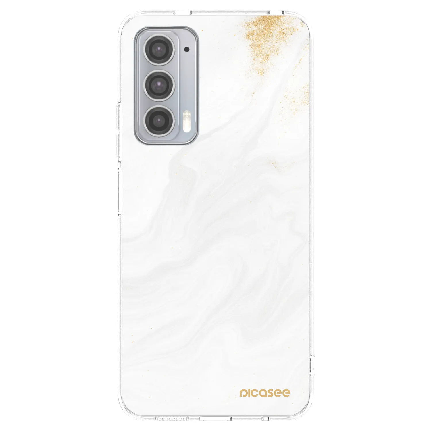 Picasee silikonska prozirna maskica za Motorola Edge 20 - White