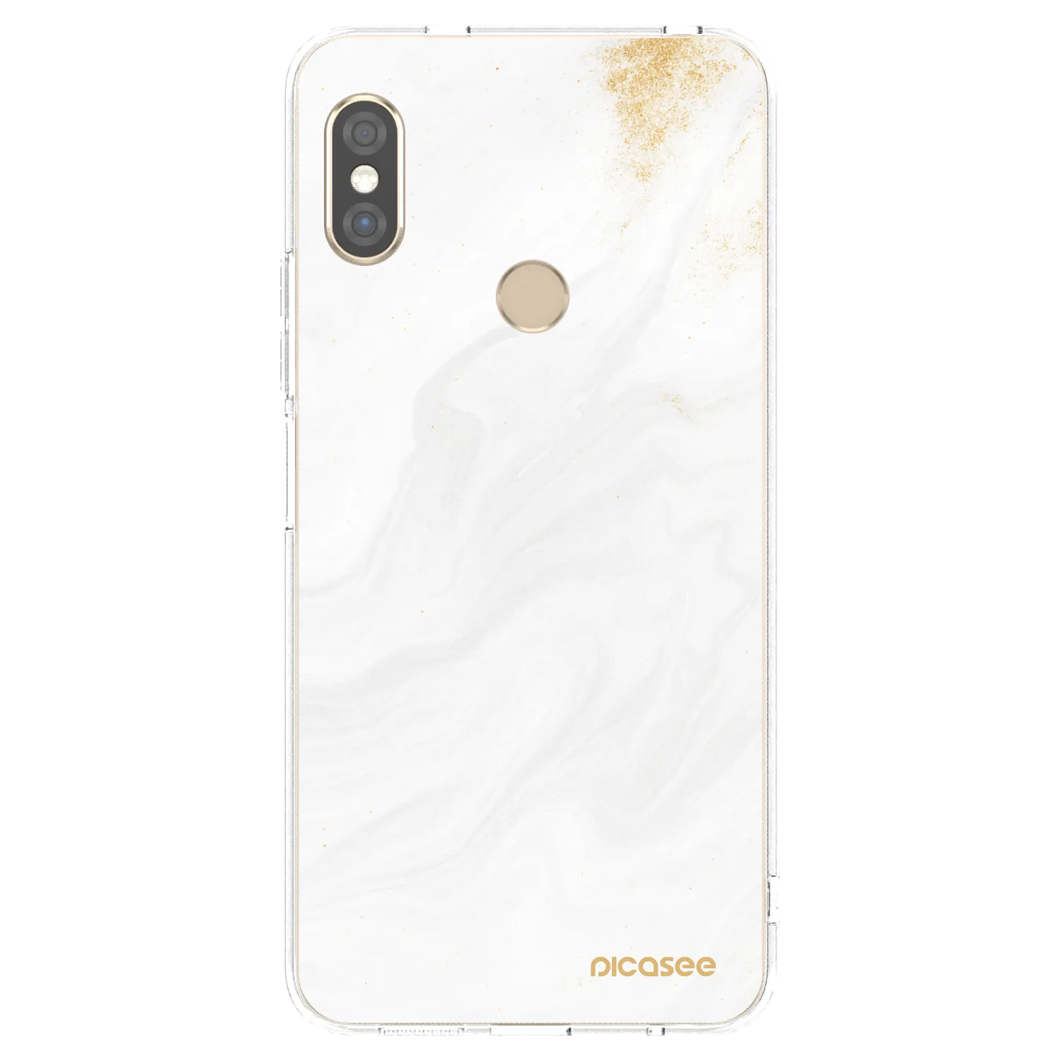 Picasee silikonska prozirna maskica za Xiaomi Redmi Note 5 Global - White