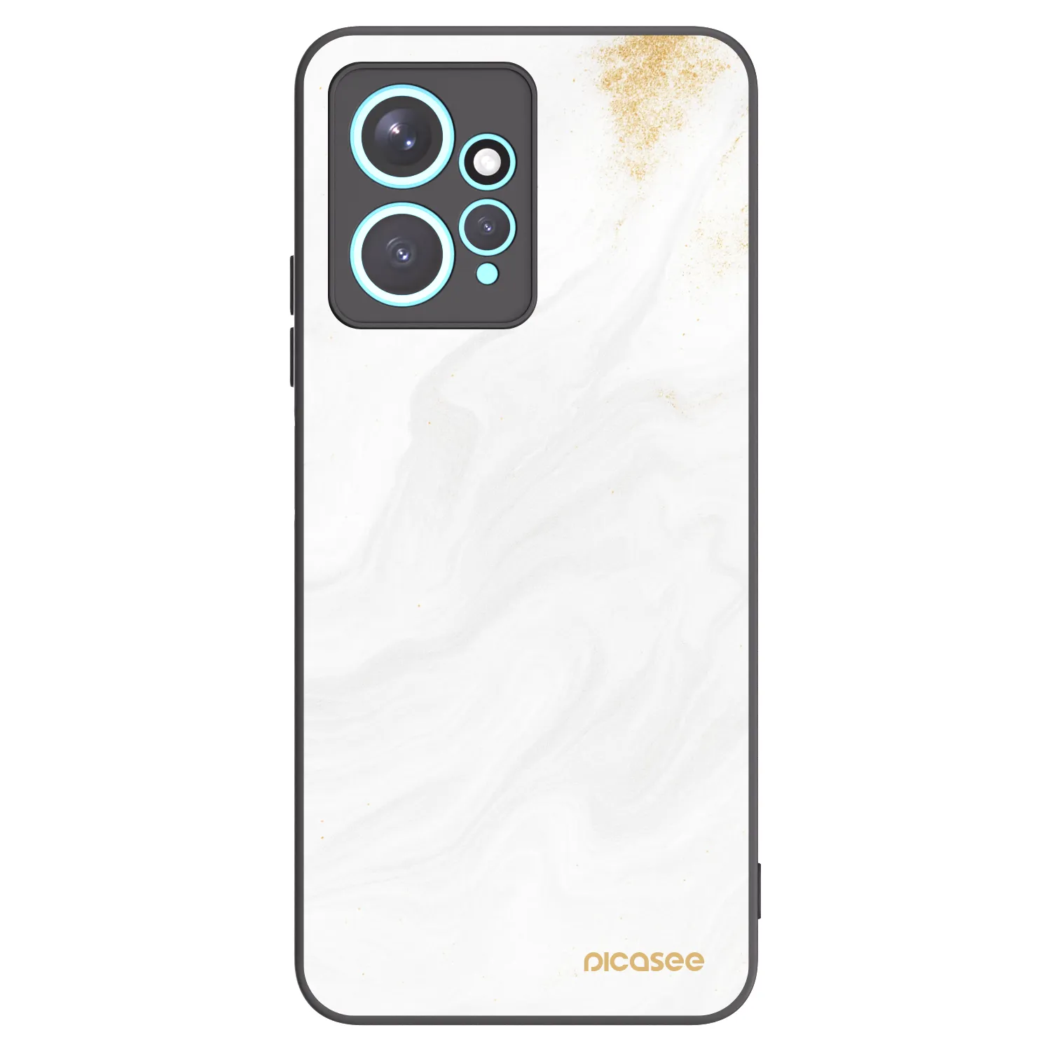 Picasee crna silikonska maskica za Xiaomi Redmi Note 12 4G - White