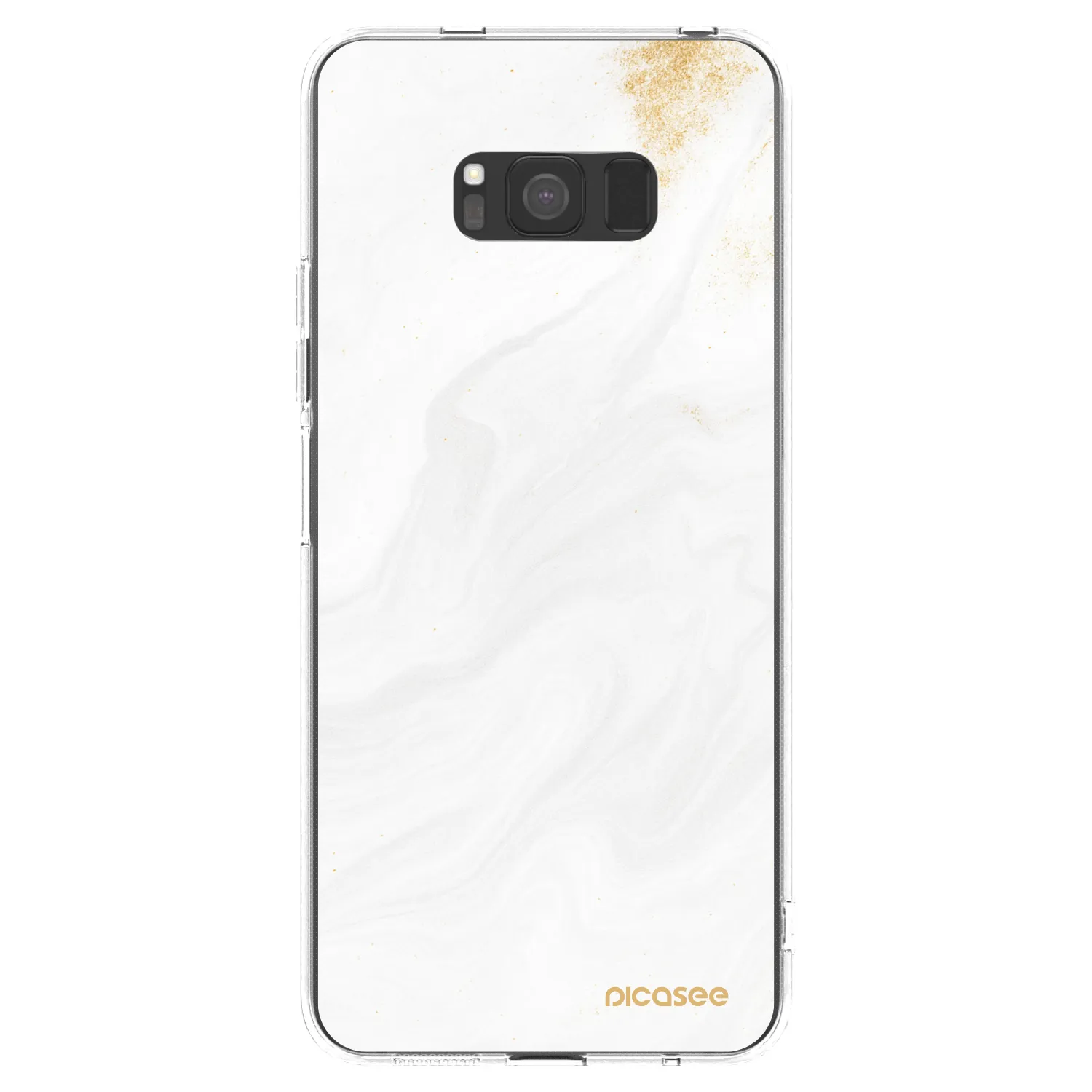 Picasee silikonska prozirna maskica za Samsung Galaxy S8 G950F - White