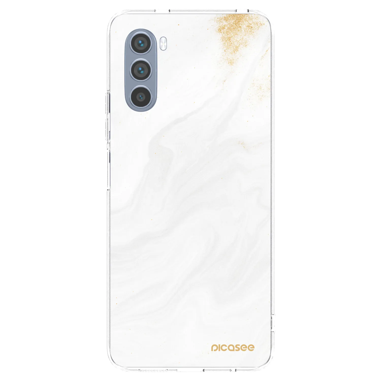 Picasee silikonska prozirna maskica za Motorola Moto G62 - White