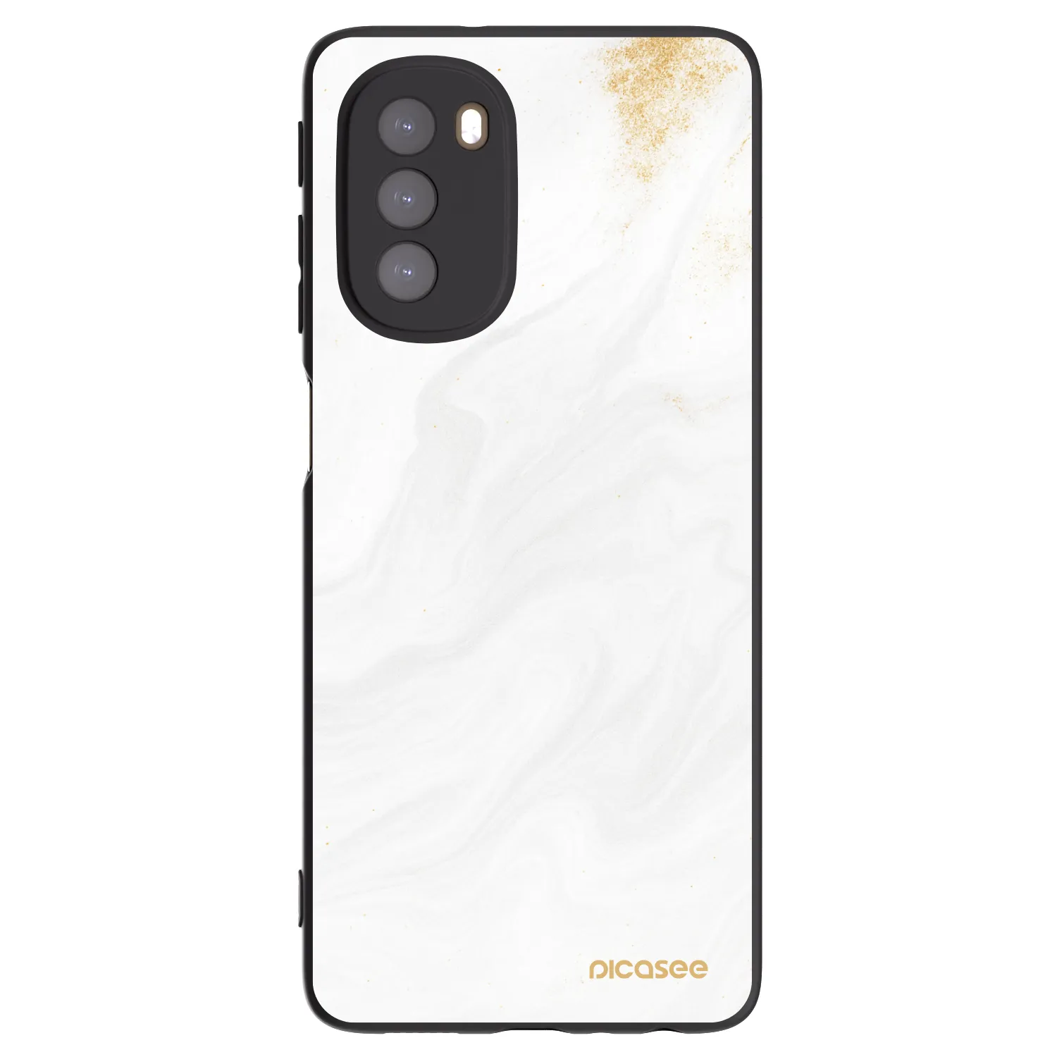 Picasee crna silikonska maskica za Motorola Moto G51 - White