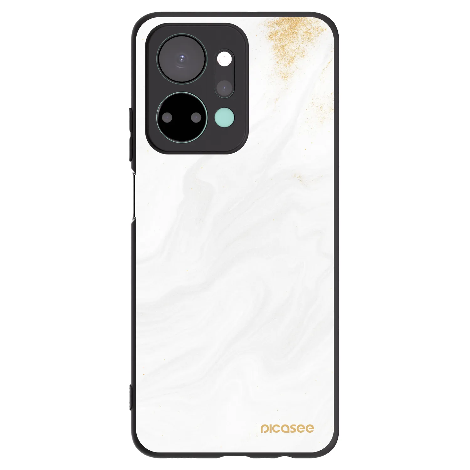 Picasee crna silikonska maskica za Honor X7a - White