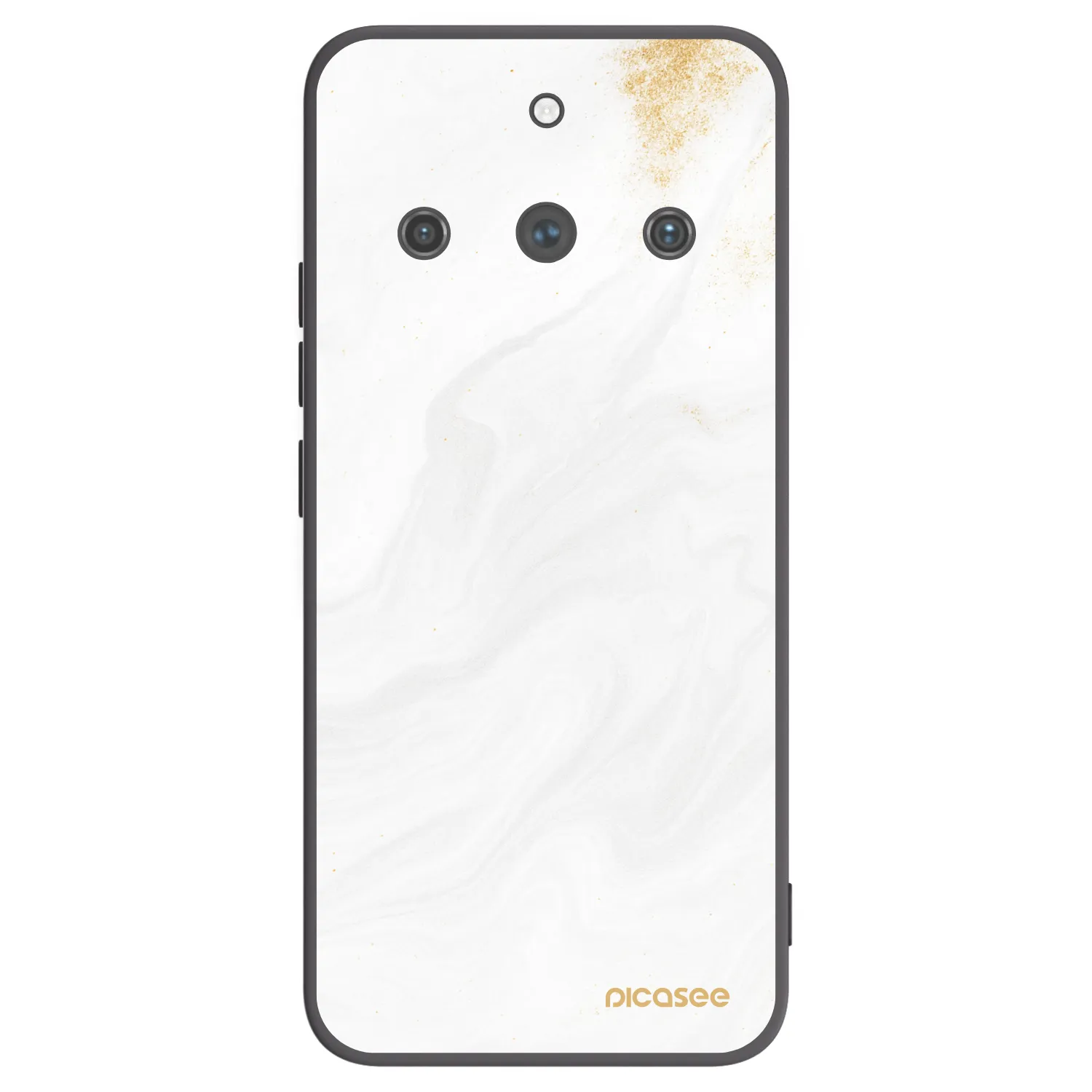 Picasee crna silikonska maskica za Realme 11 Pro+ - White