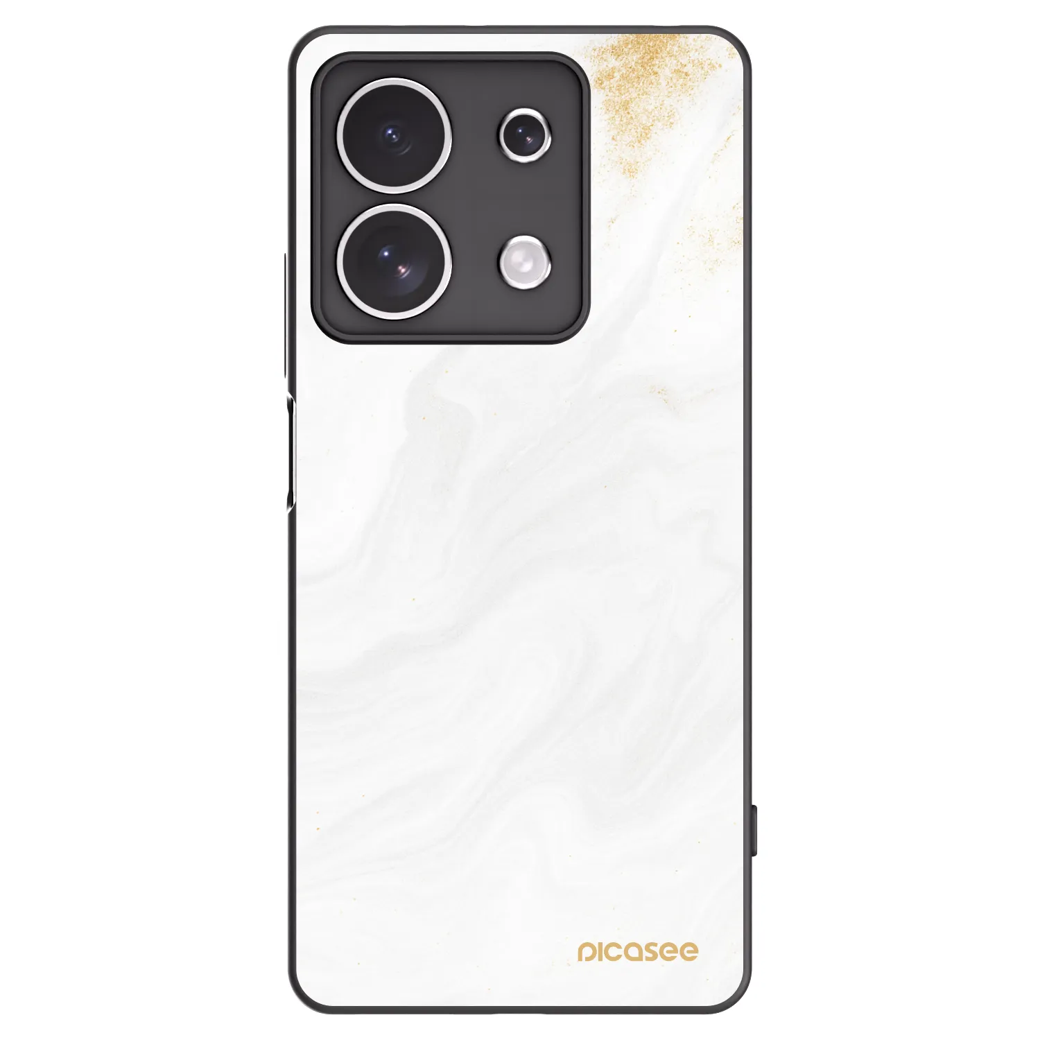 Picasee crna silikonska maskica za Xiaomi Redmi Note 13 4G - White