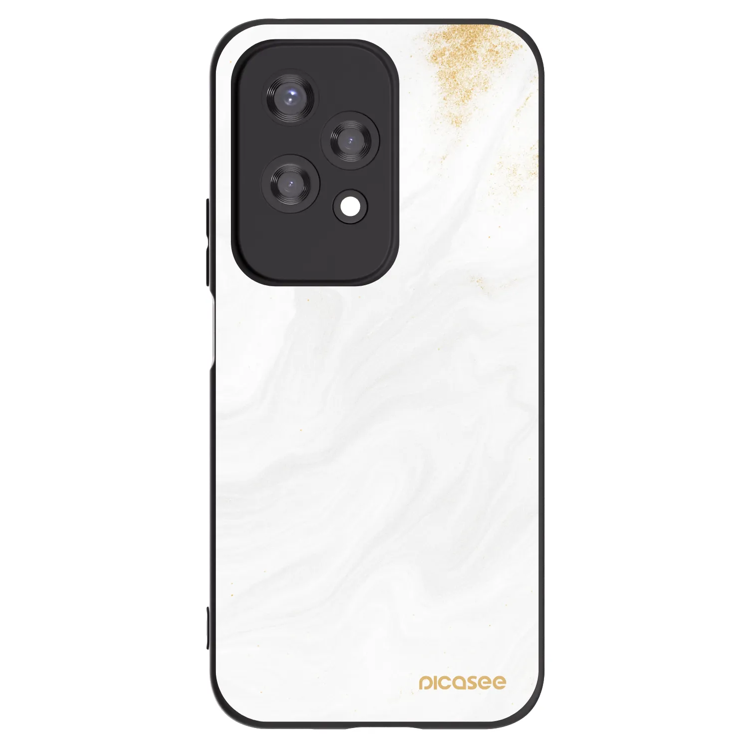 Picasee crna silikonska maskica za Honor 200 Lite - White