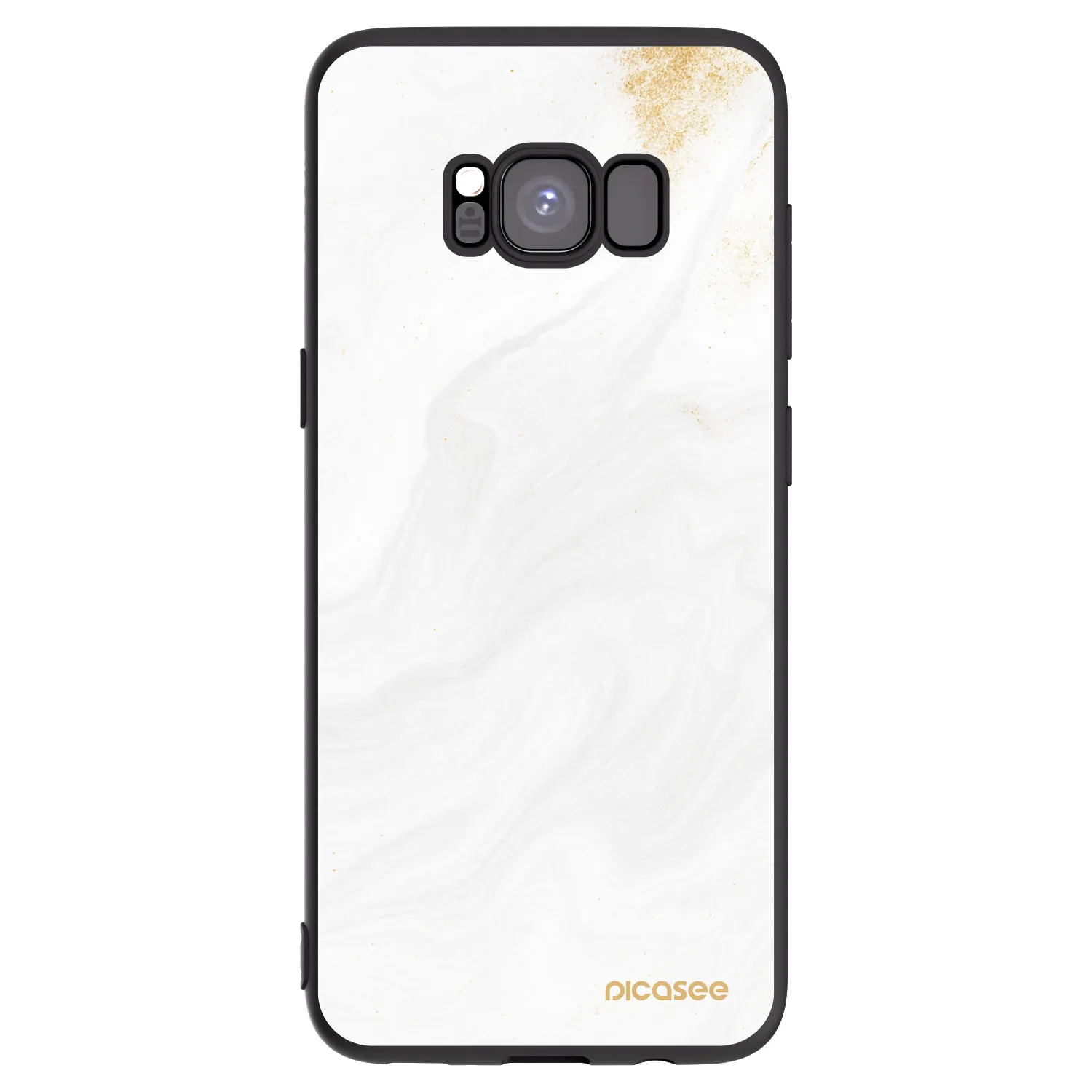 Picasee crna silikonska maskica za Samsung Galaxy S8 G950F - White
