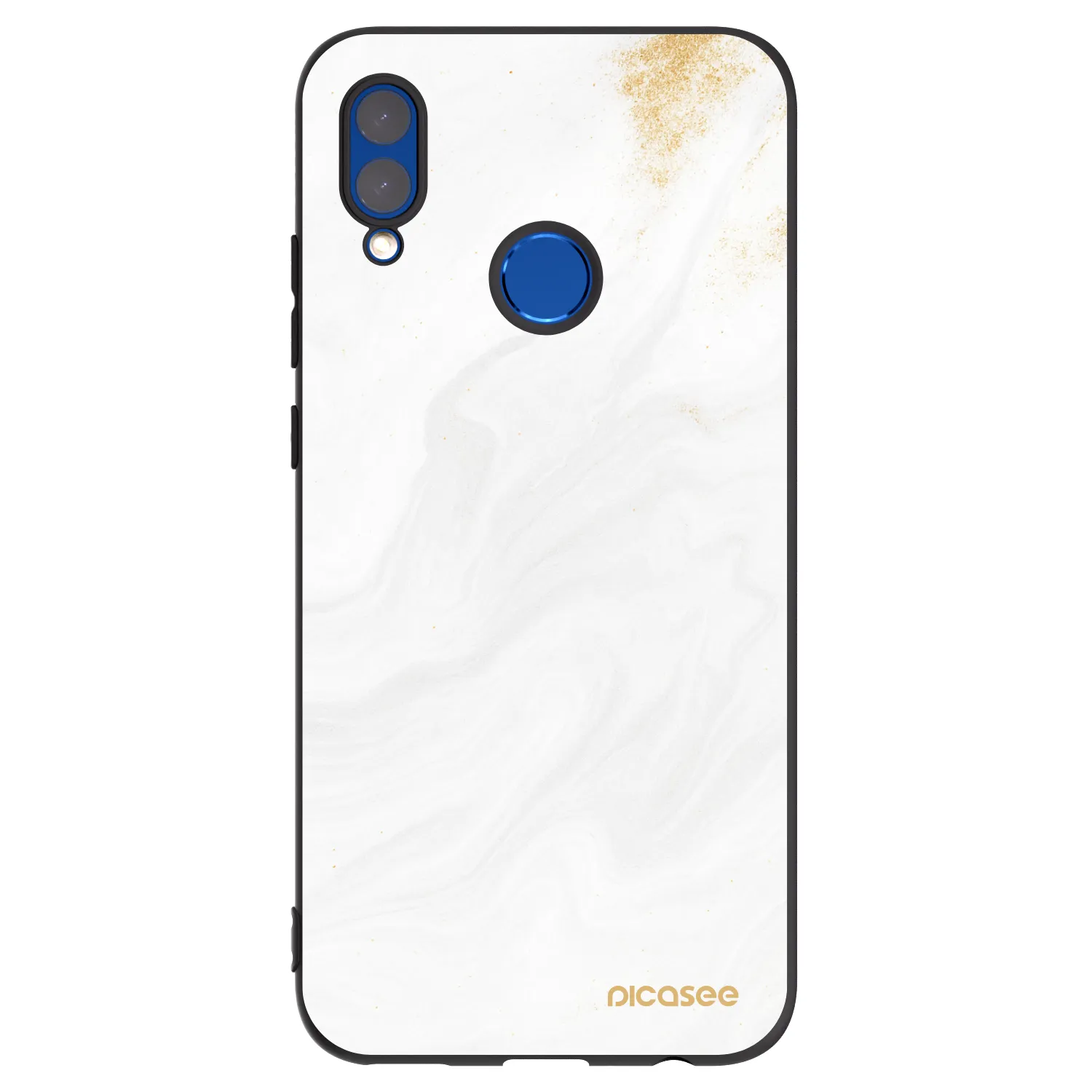 Picasee crna silikonska maskica za Honor 10 Lite - White
