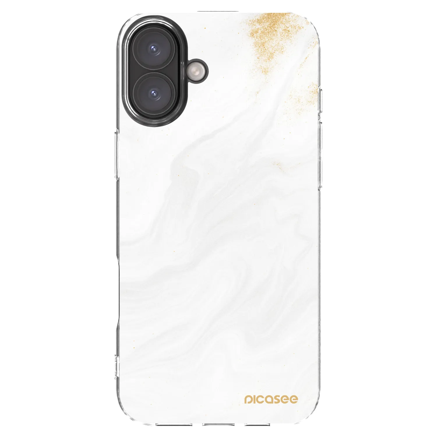 Picasee silikonska prozirna maskica za Apple iPhone 16 Plus - White