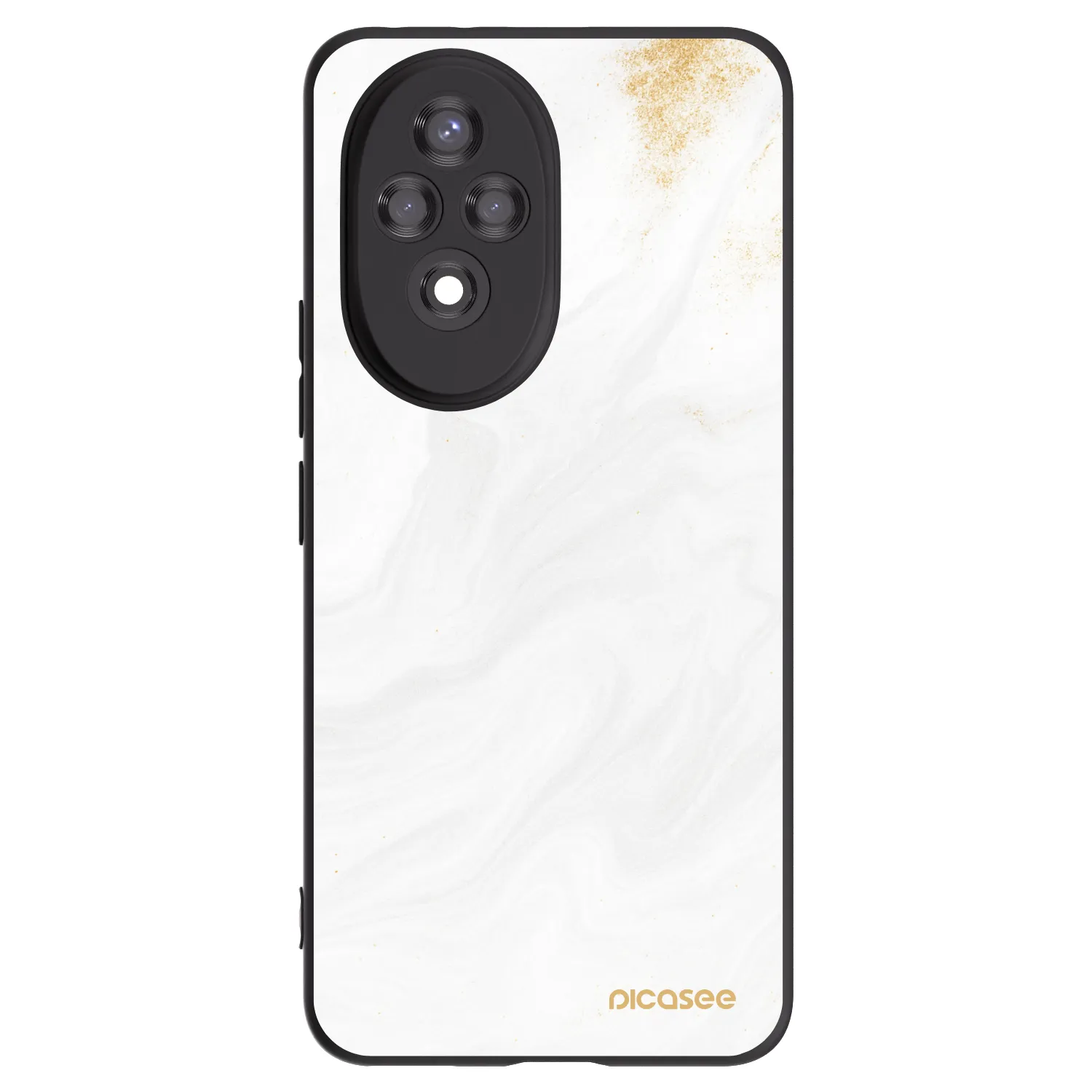 Picasee crna silikonska maskica za Honor 200 Pro 5G - White