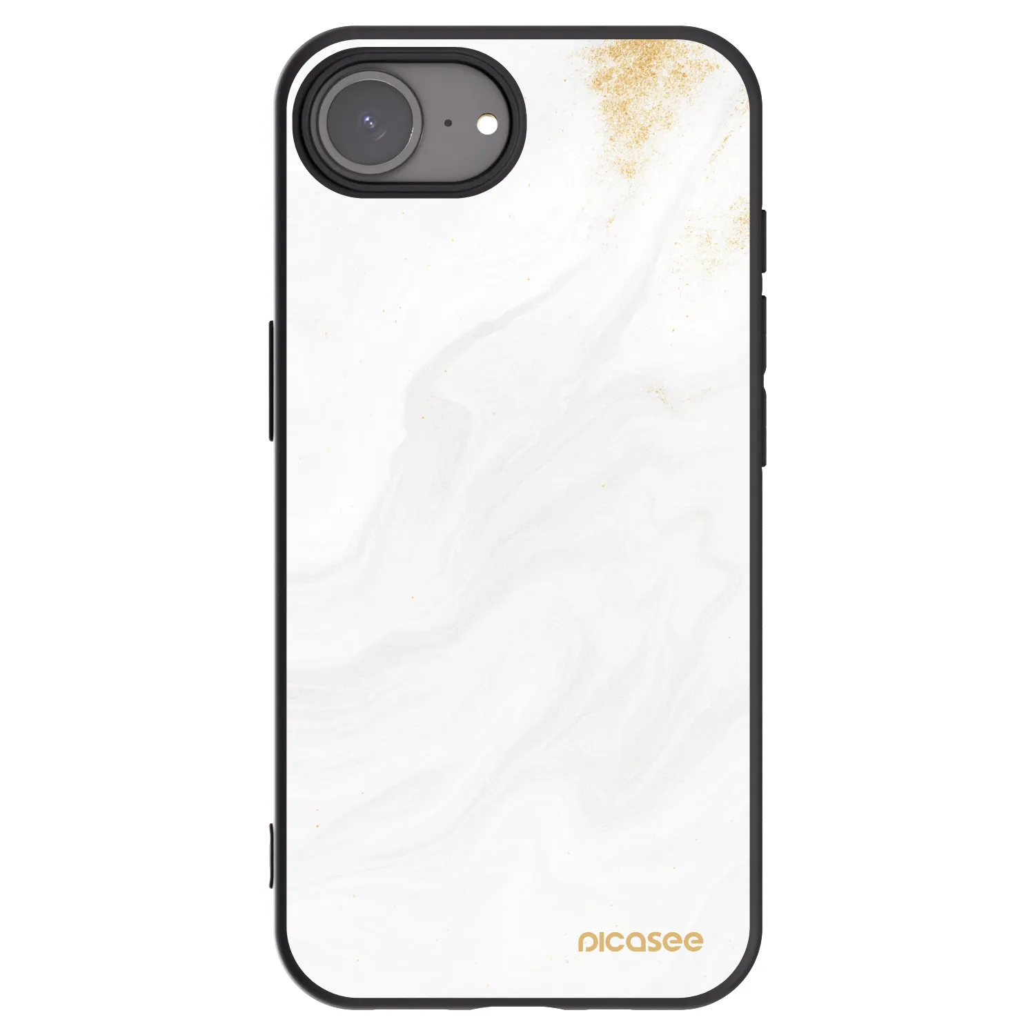 Picasee crna silikonska maskica za Apple iPhone 16e - White