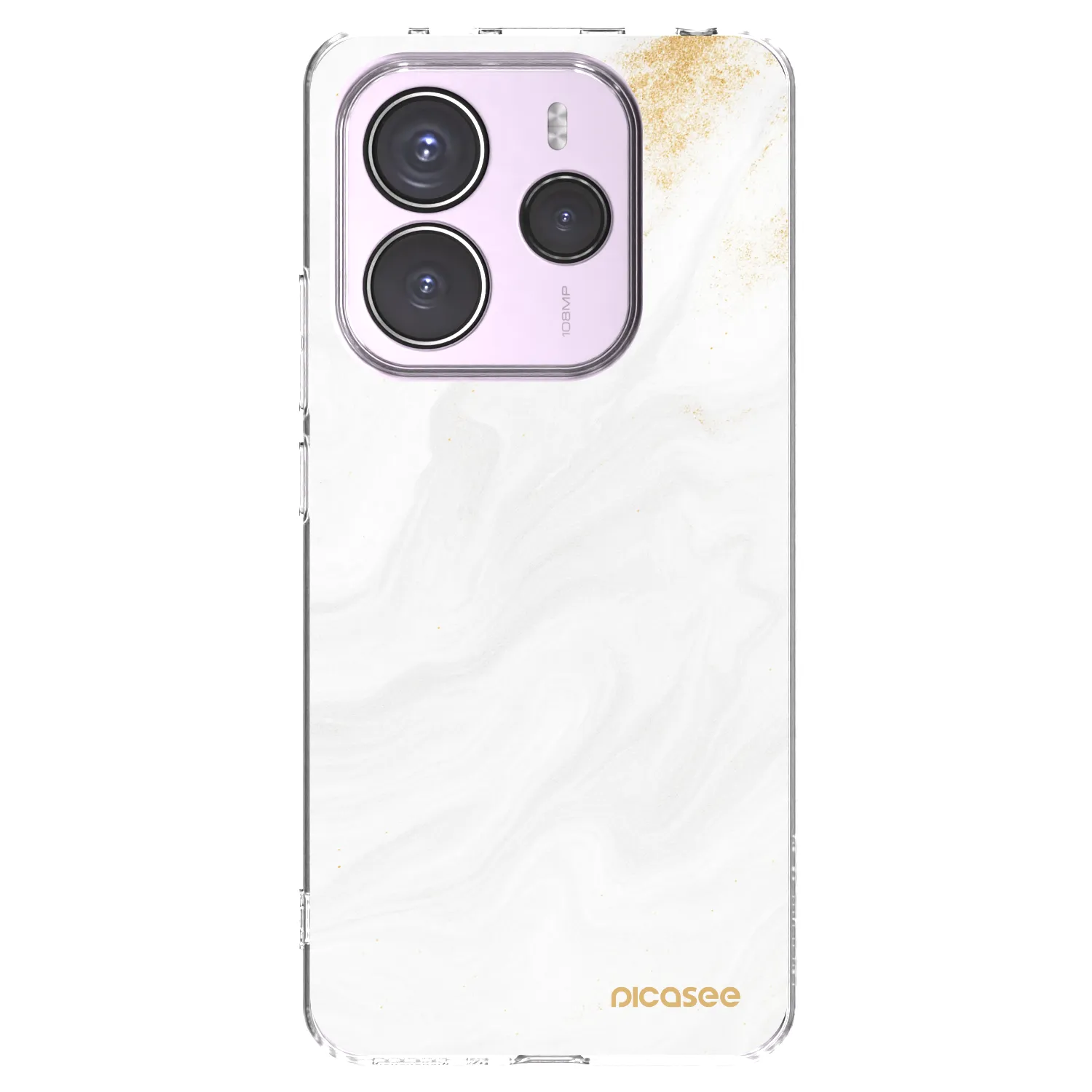 Picasee silikonska prozirna maskica za Xiaomi Redmi Note 14 5G - White