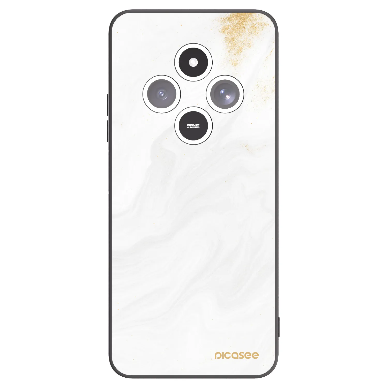 Picasee crna silikonska maskica za Xiaomi Redmi 14C - White