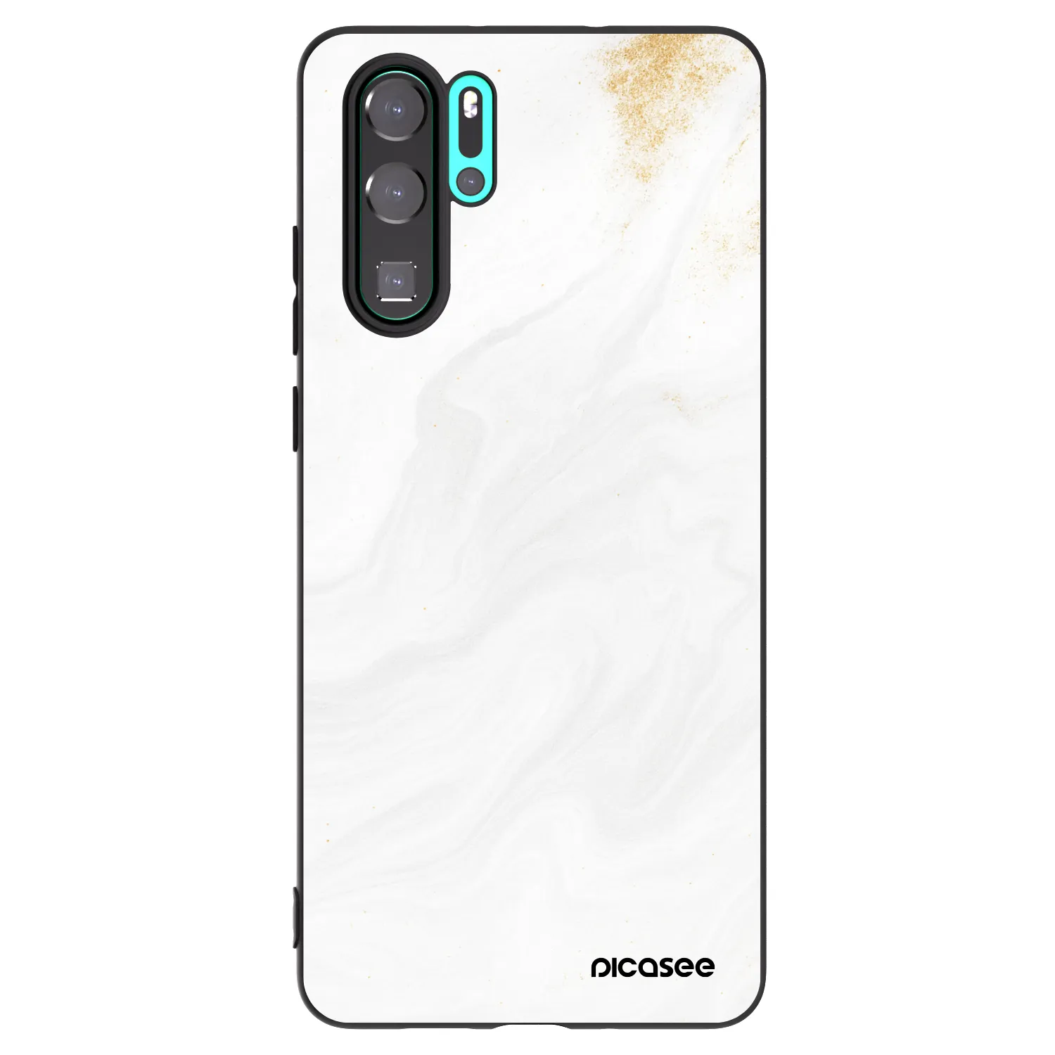 Picasee crna silikonska maskica za Huawei P30 Pro - White