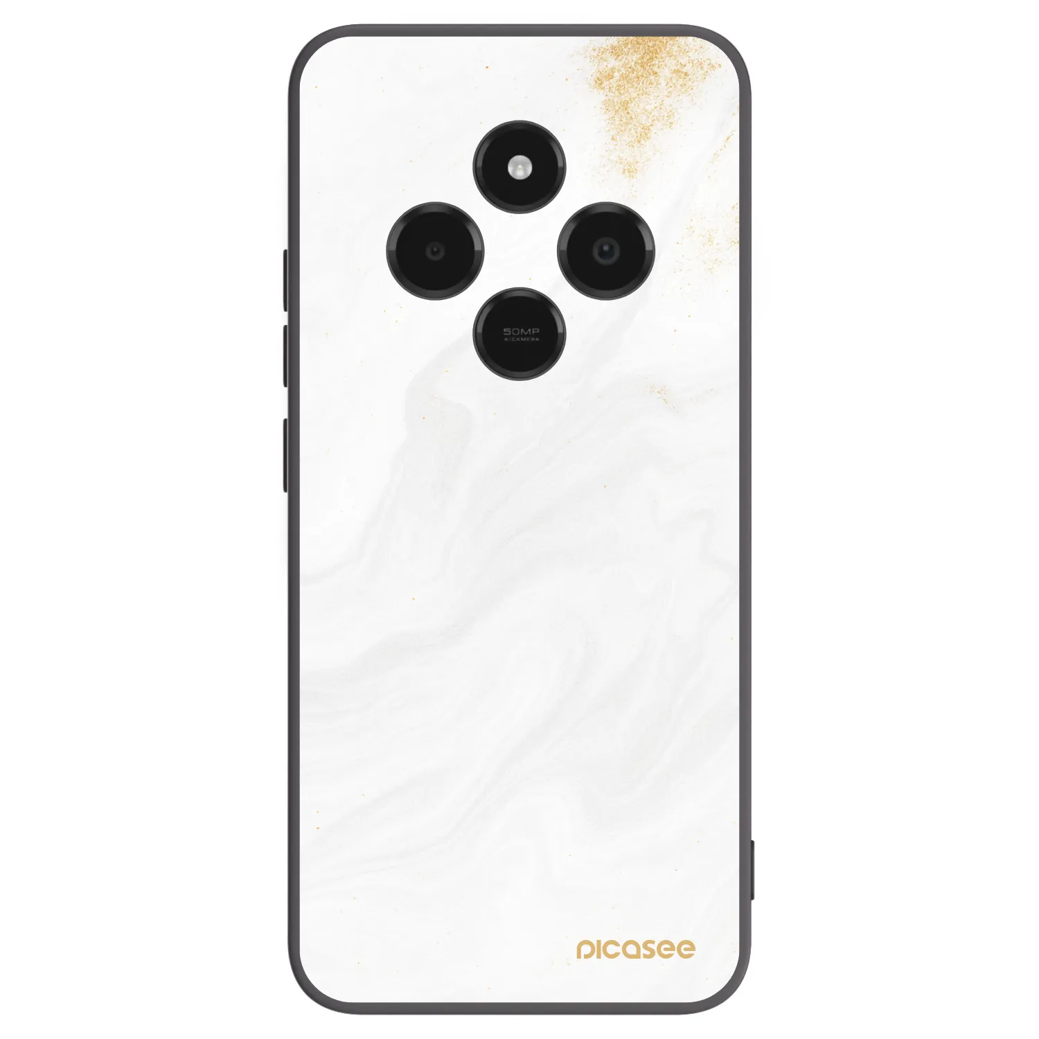 Picasee crna silikonska maskica za Xiaomi Poco C75 - White