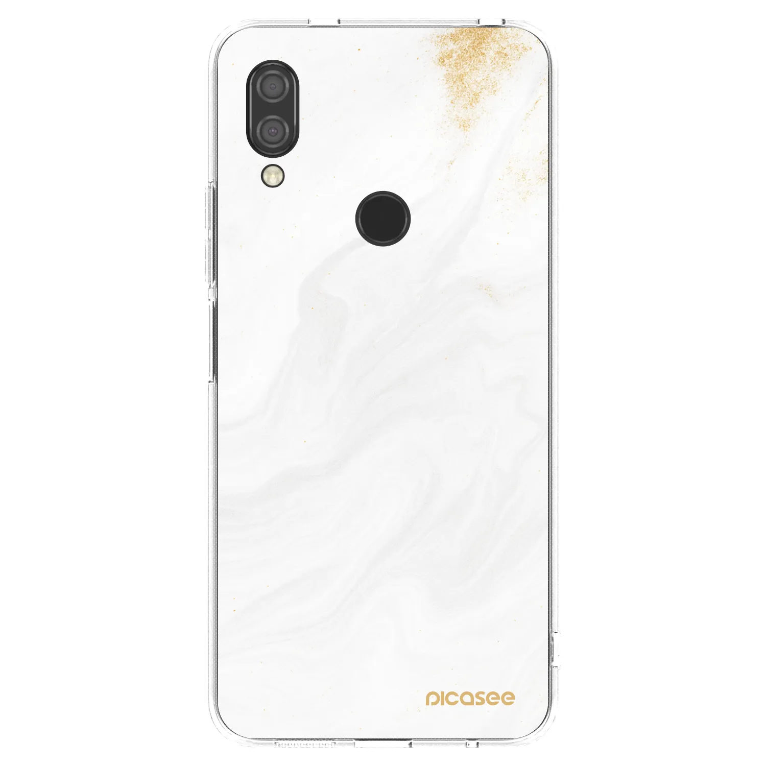 Picasee silikonska prozirna maskica za Xiaomi Redmi 7 - White