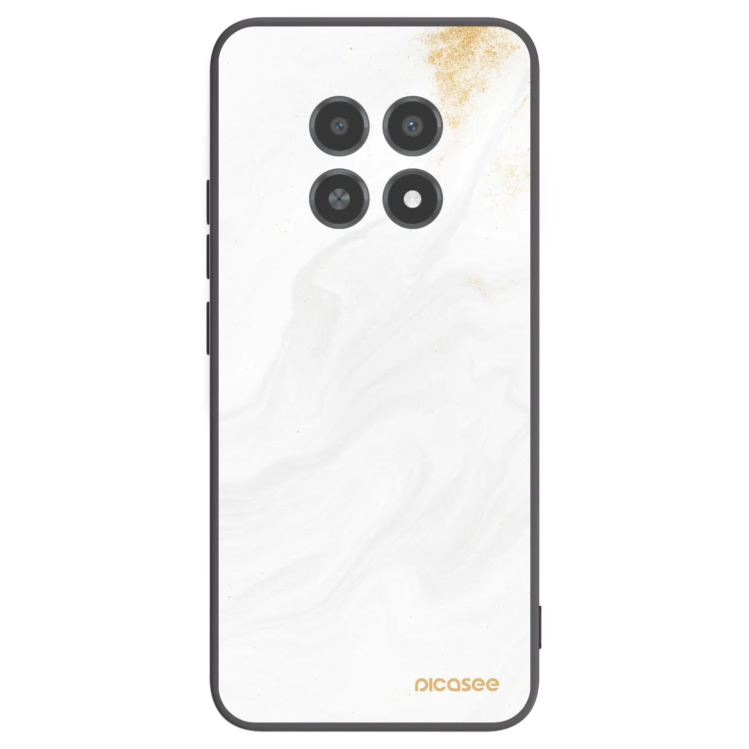Picasee crna silikonska maskica za Realme 12X - White