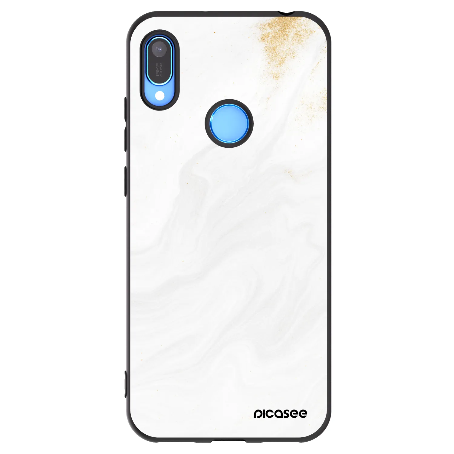 Picasee crna silikonska maskica za Huawei Y6 2019 - White