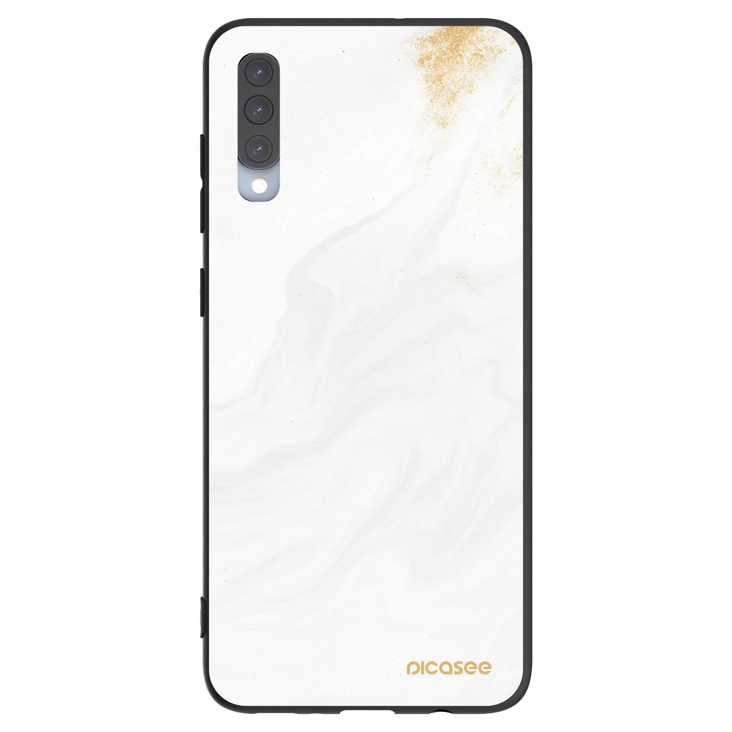 Picasee crna silikonska maskica za Samsung Galaxy A70 A705F - White