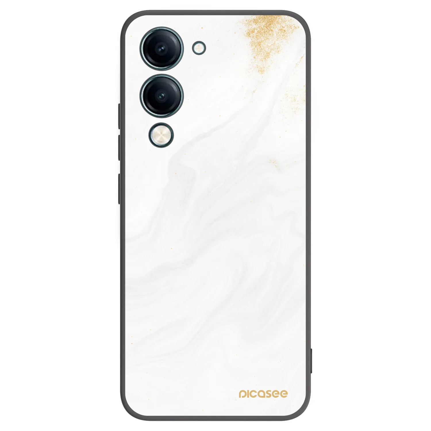 Picasee crna silikonska maskica za Vivo Y29s 5G - White