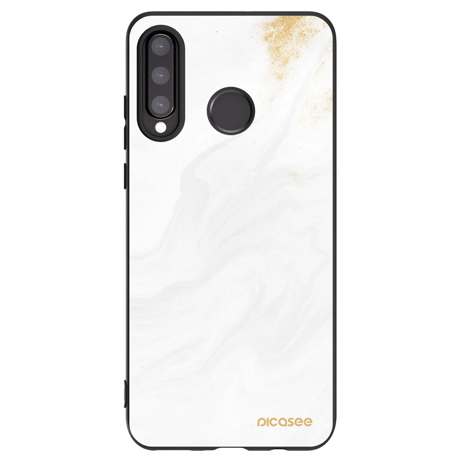 Picasee crna silikonska maskica za Huawei P30 Lite - White