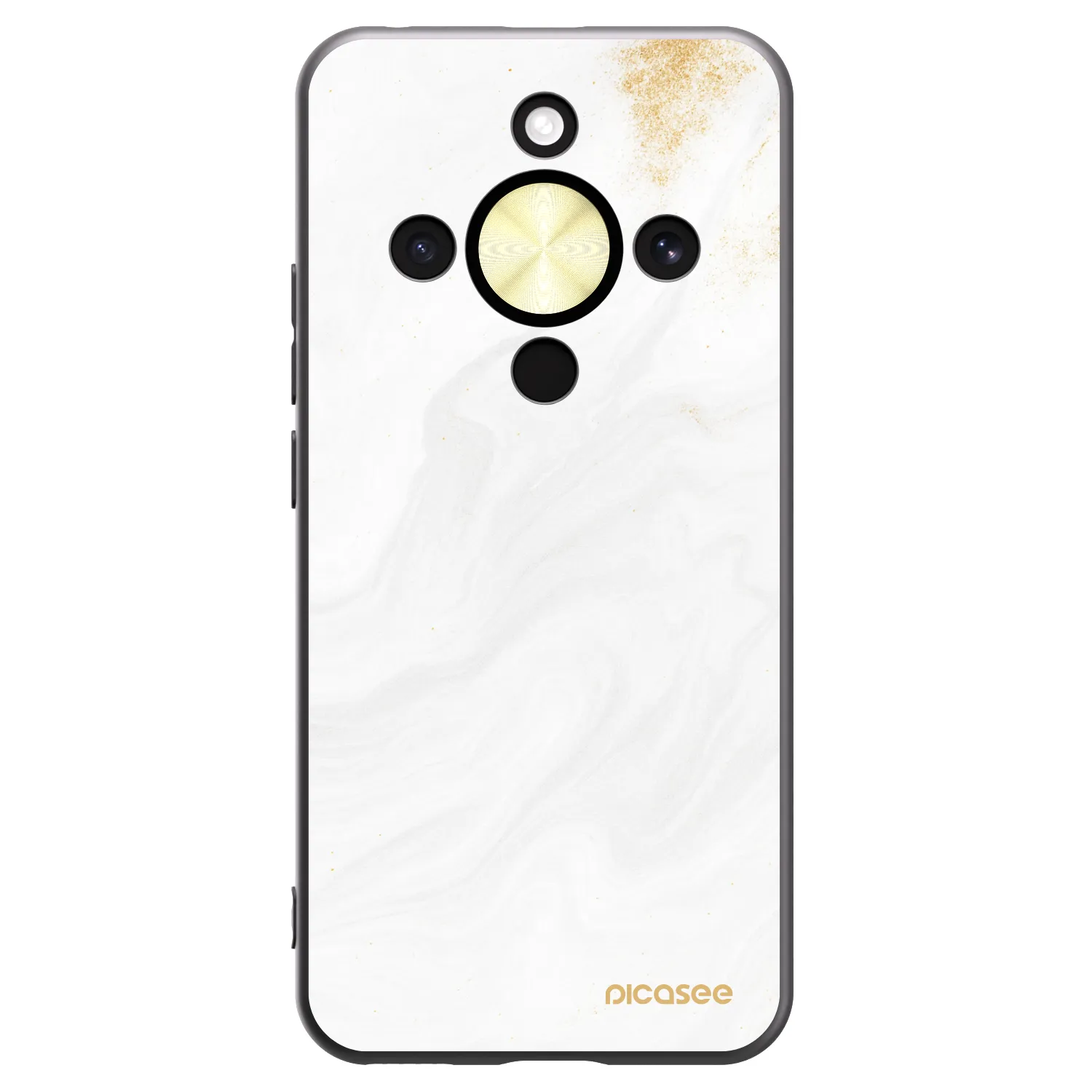 Picasee crna silikonska maskica za Honor Magic8 Lite 5G - White