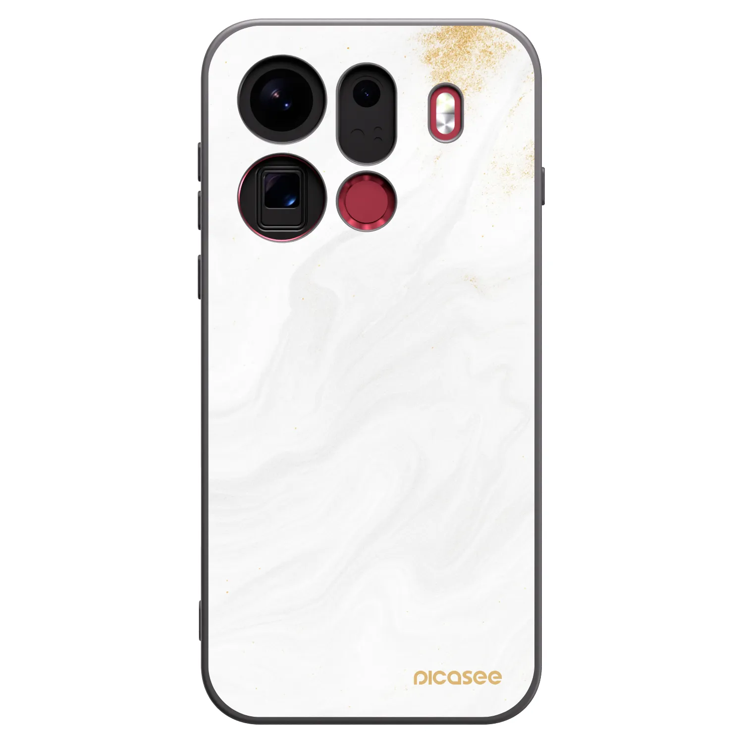 Picasee crna silikonska maskica za OPPO Find X9 Pro - White