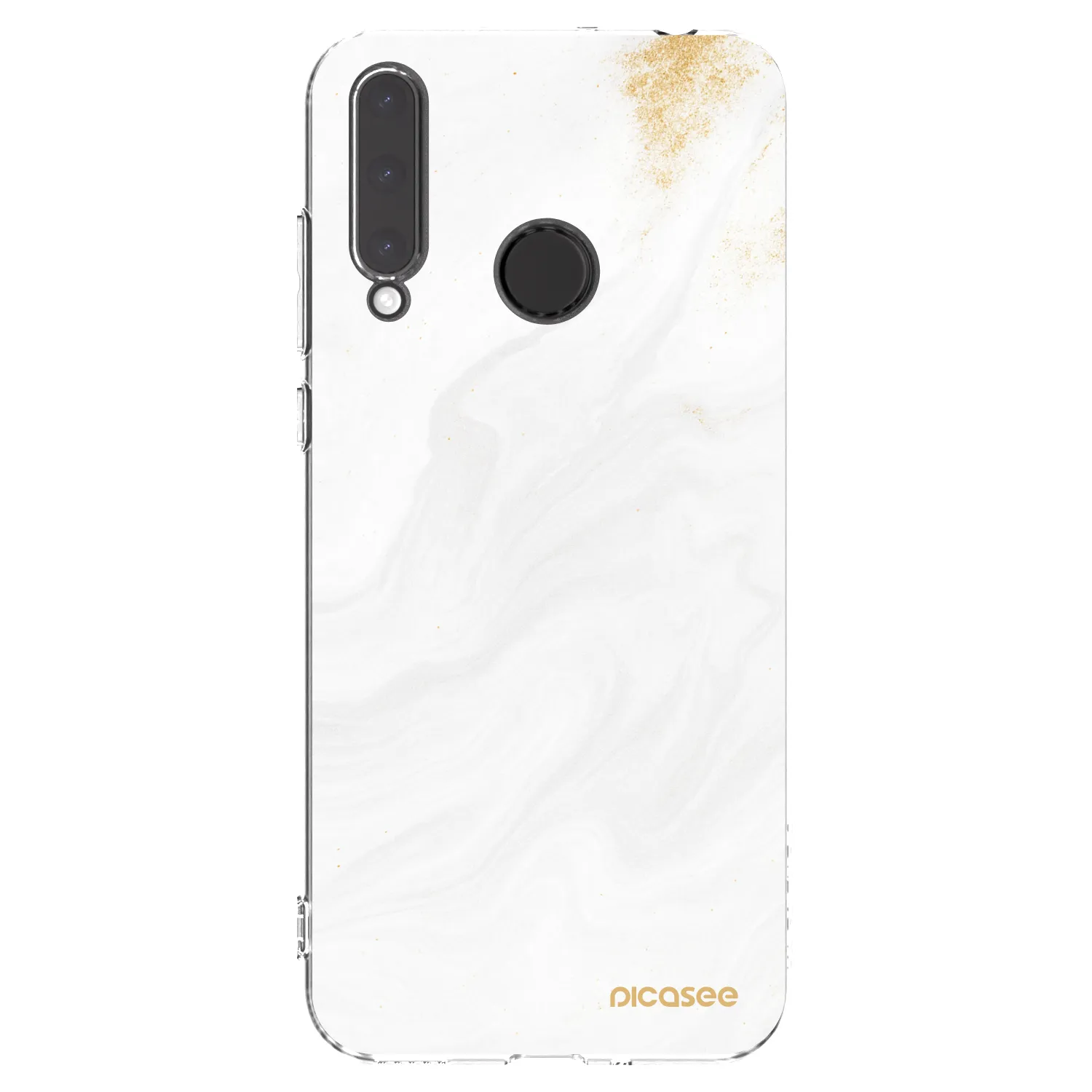 Picasee silikonska prozirna maskica za Honor 20 Lite - White