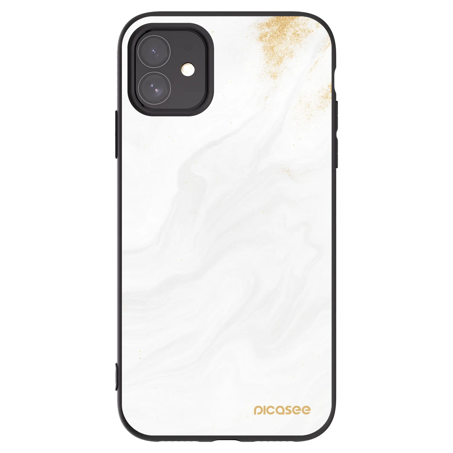 Picasee crna silikonska maskica za Apple iPhone 11 - White