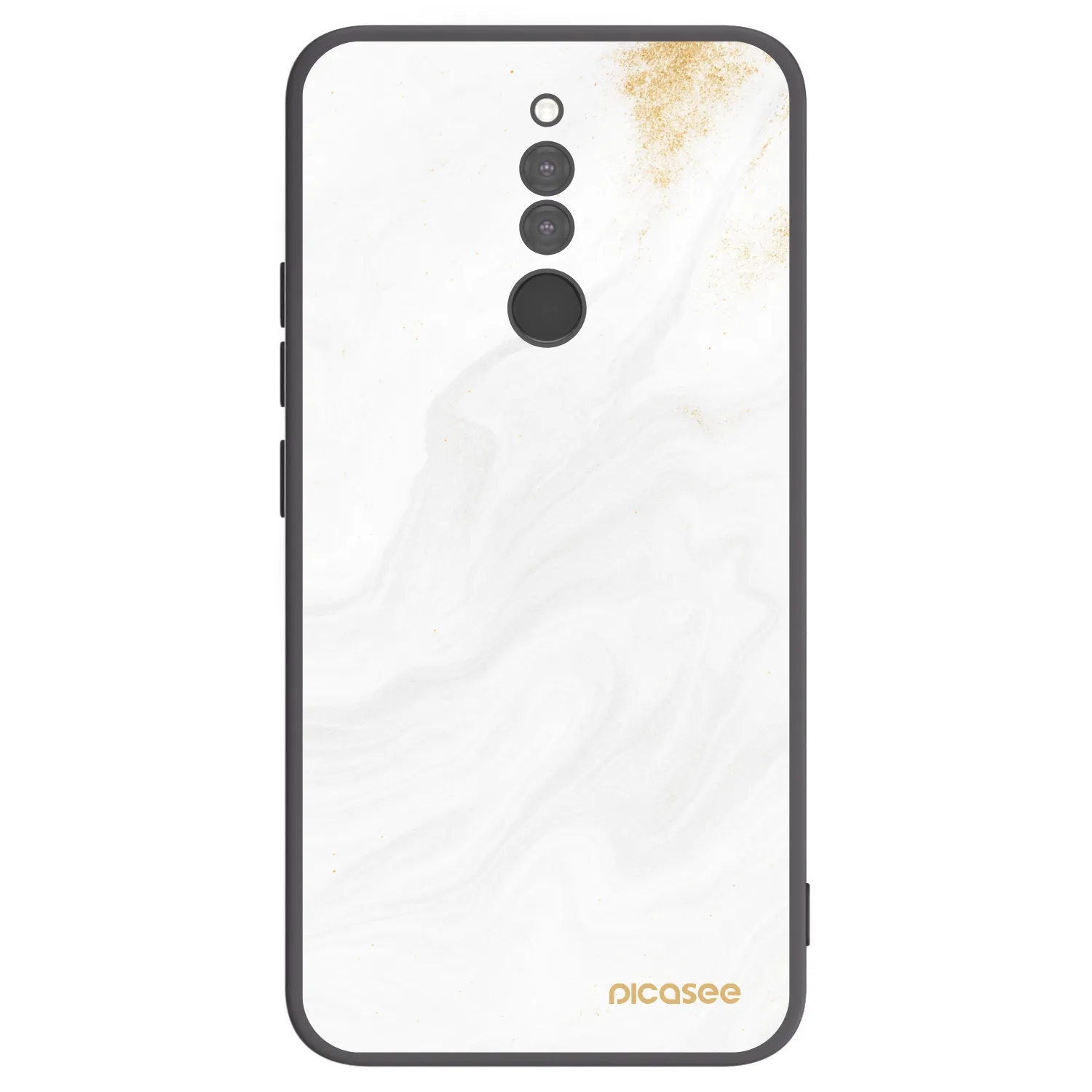 Picasee crna silikonska maskica za Xiaomi Redmi 8 - White