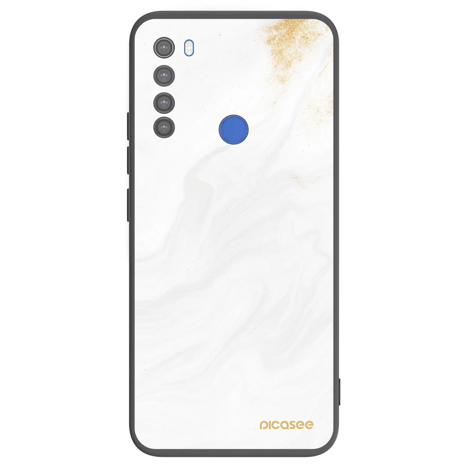 Picasee crna silikonska maskica za Xiaomi Redmi Note 8T - White