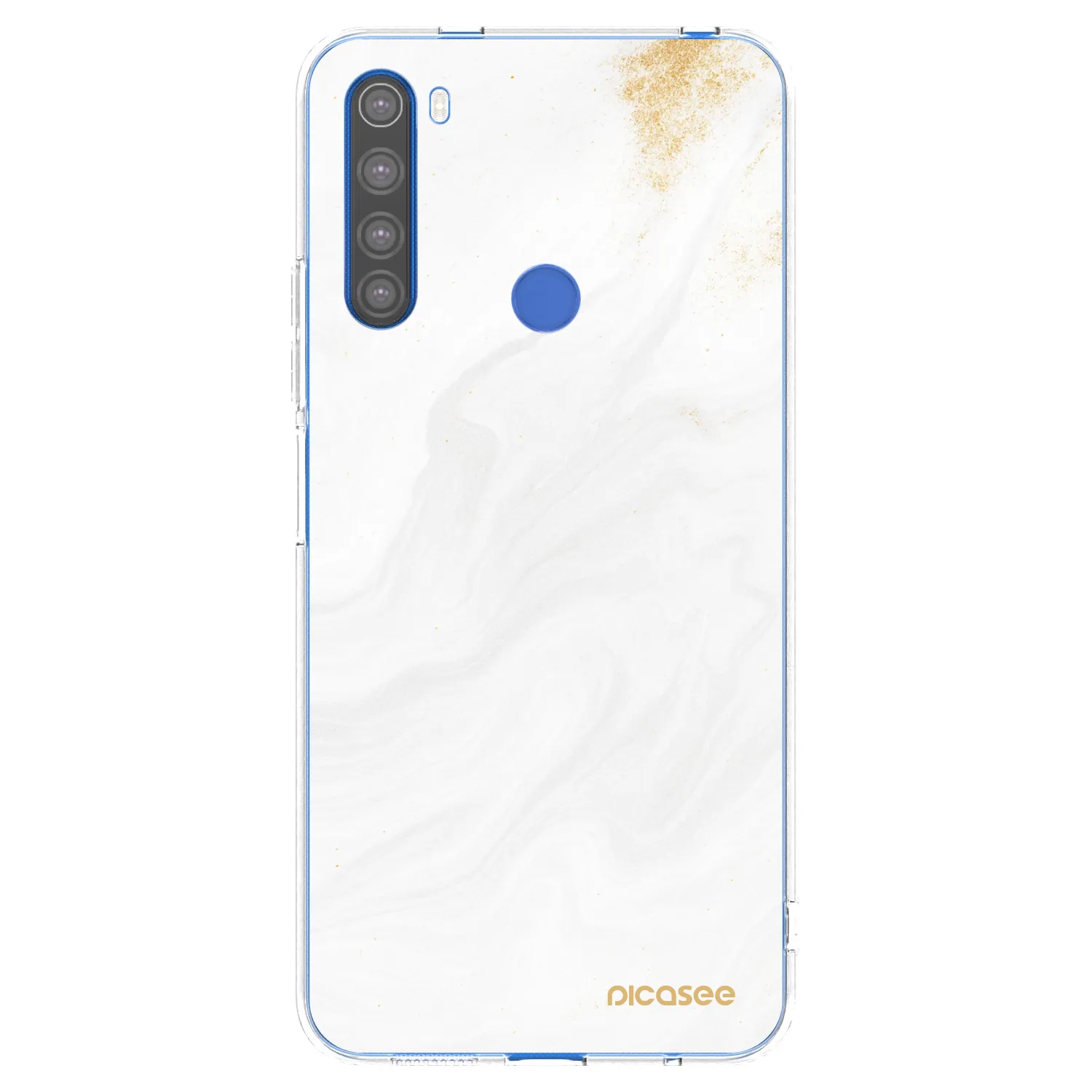 Picasee silikonska prozirna maskica za Xiaomi Redmi Note 8T - White