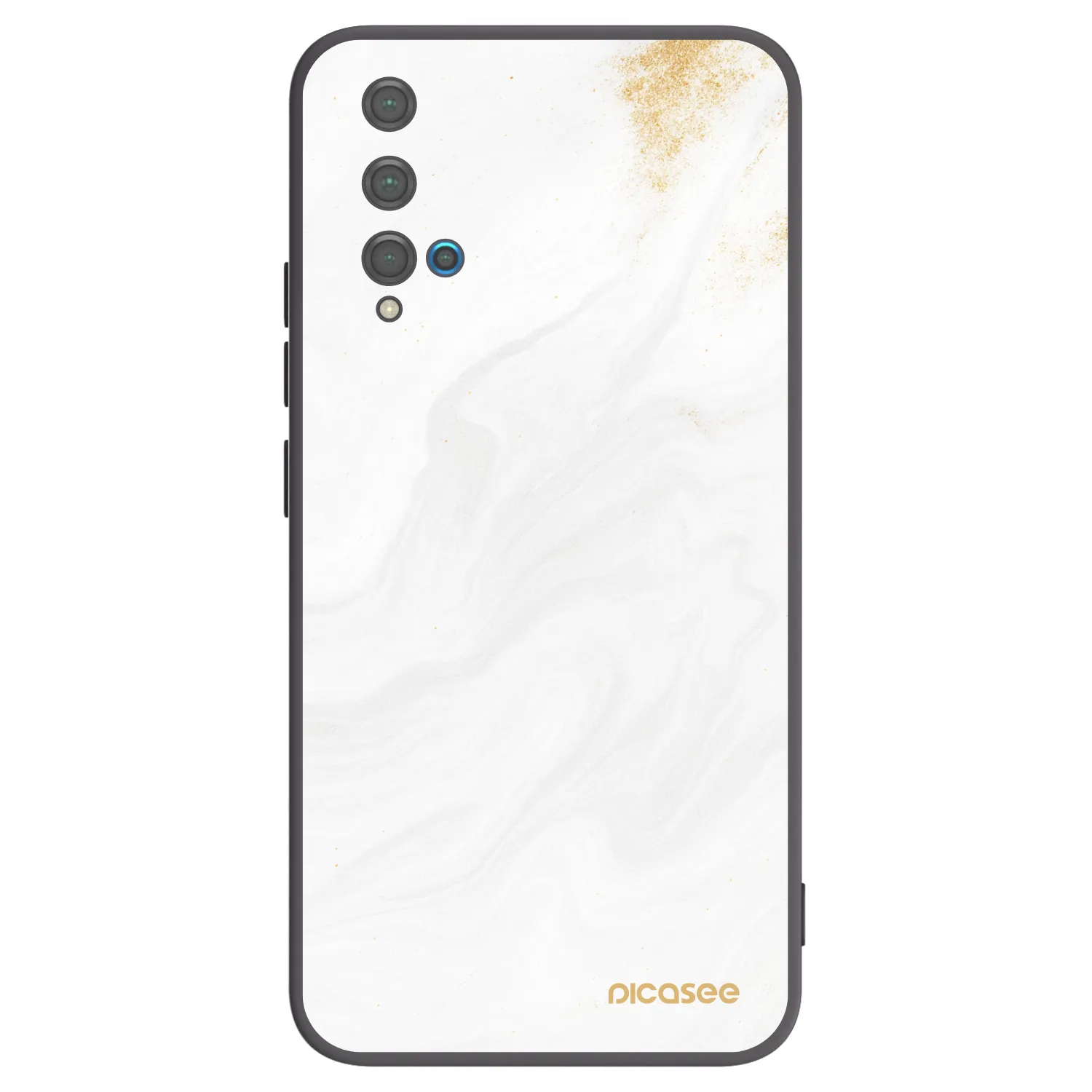 Picasee crna silikonska maskica za Huawei Nova 5T - White