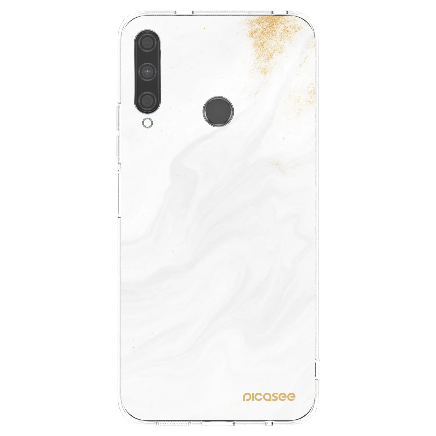 Picasee silikonska prozirna maskica za Huawei P40 Lite E - White
