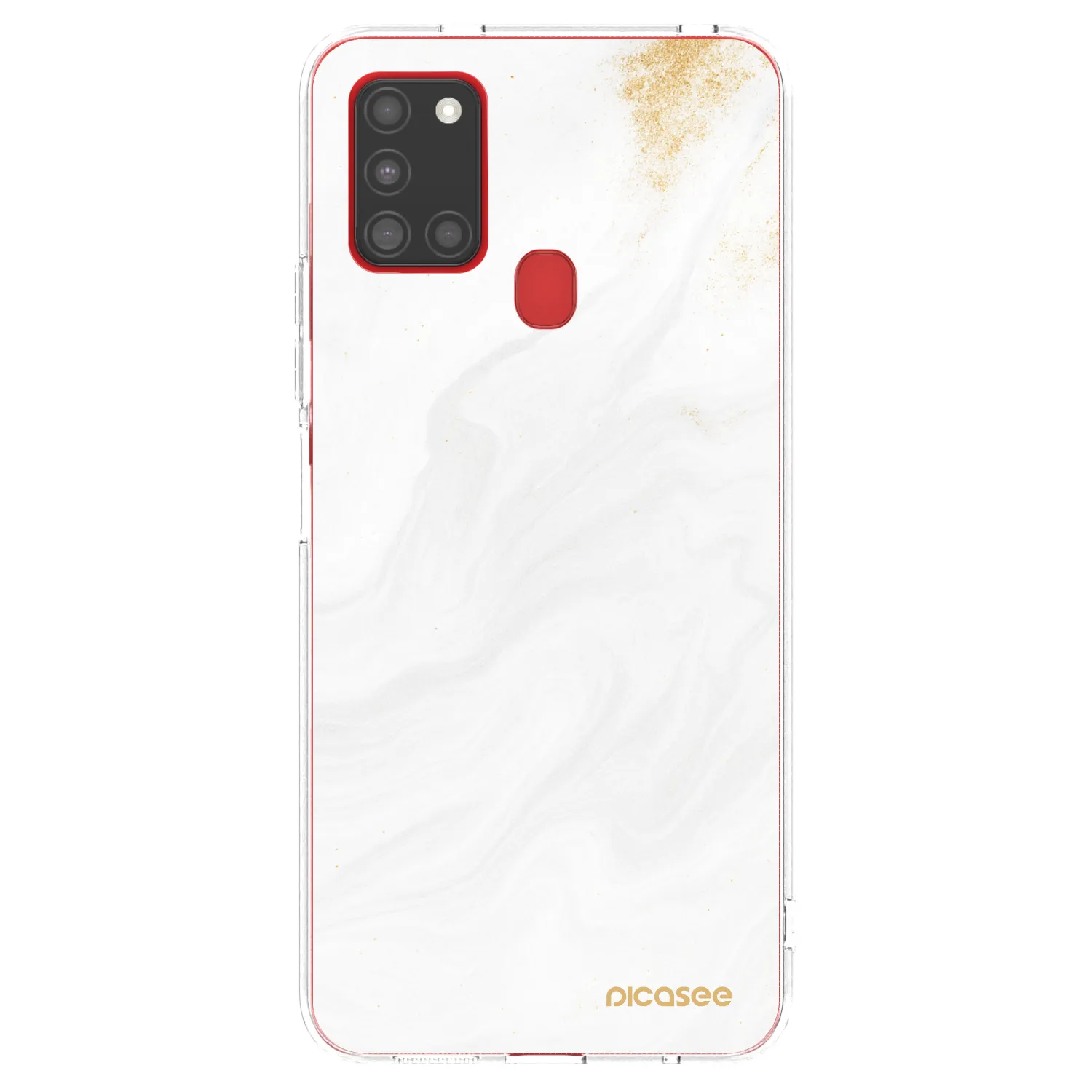 Picasee silikonska prozirna maskica za Samsung Galaxy A21s - White